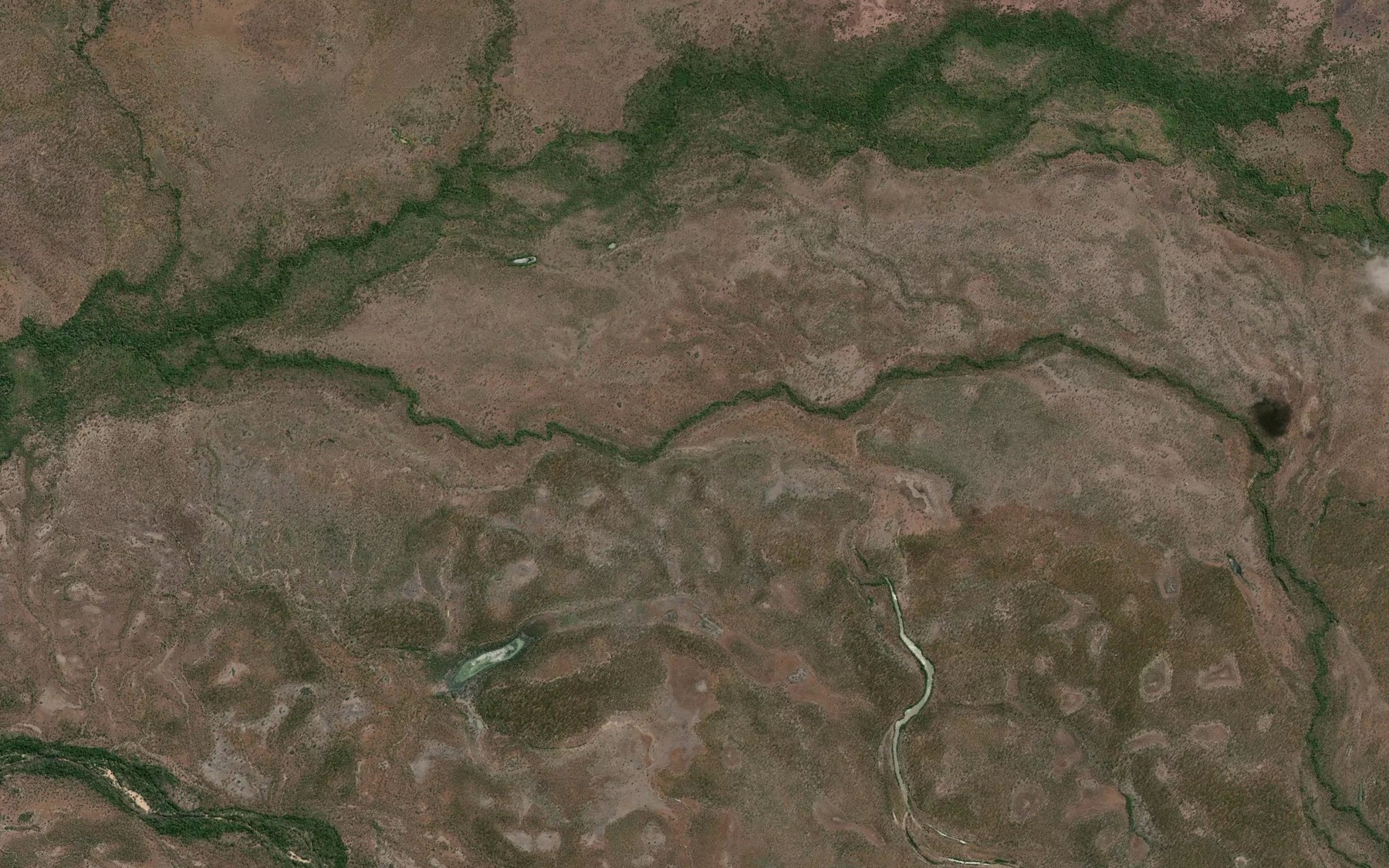 Satellite map of the Scrubby Creek