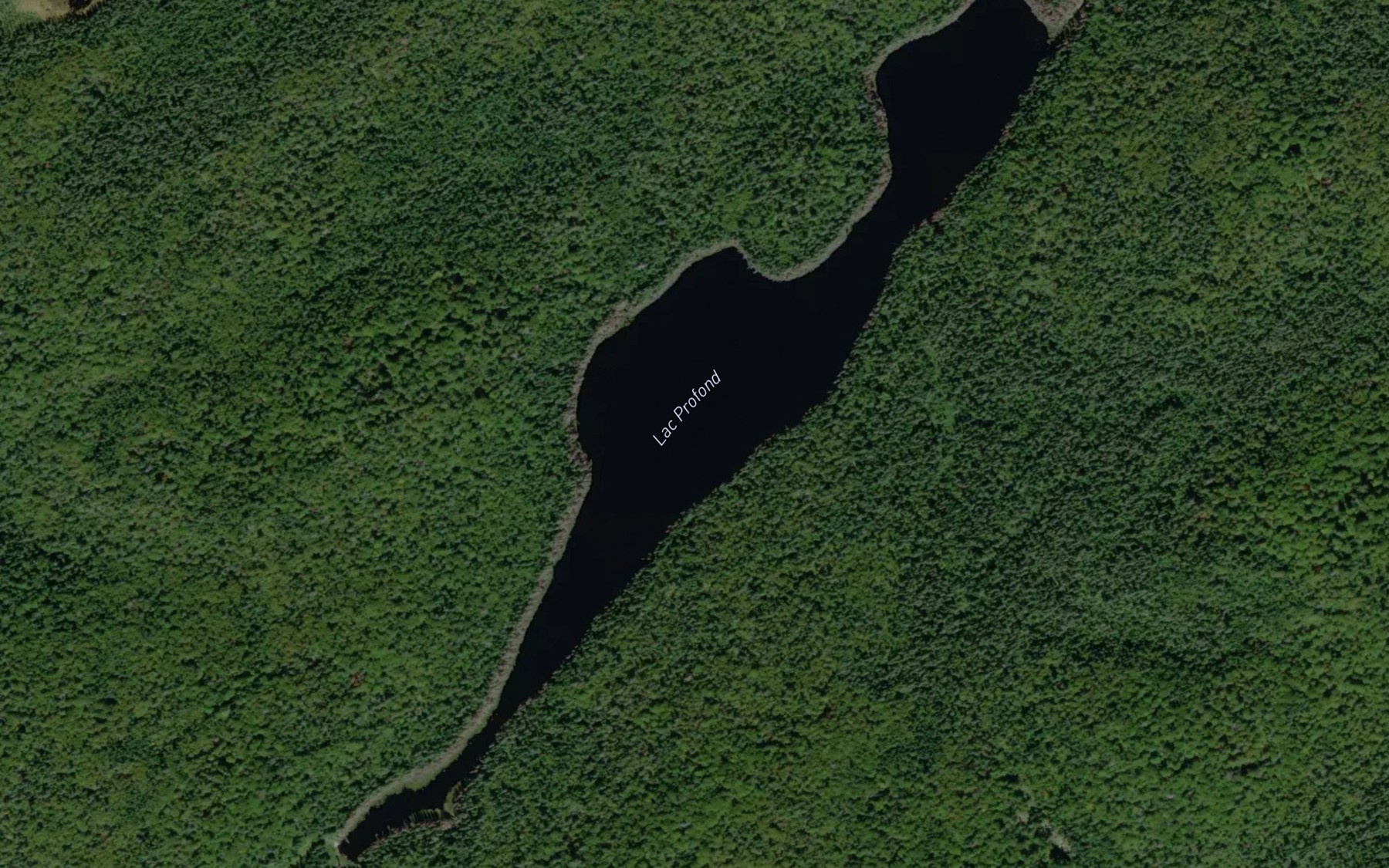 Satellite map of the Lac Profond