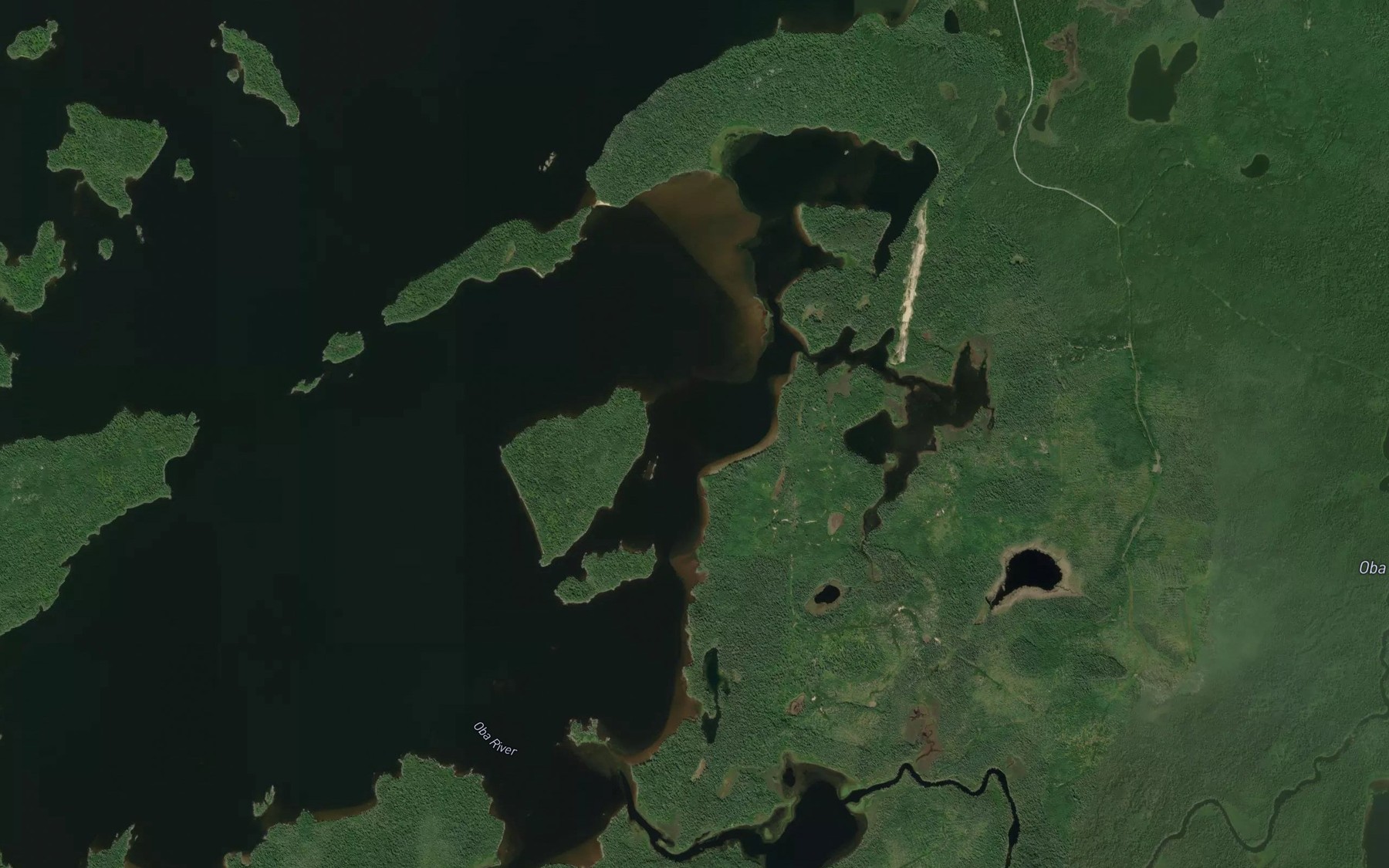 Satellite map of the First Gap