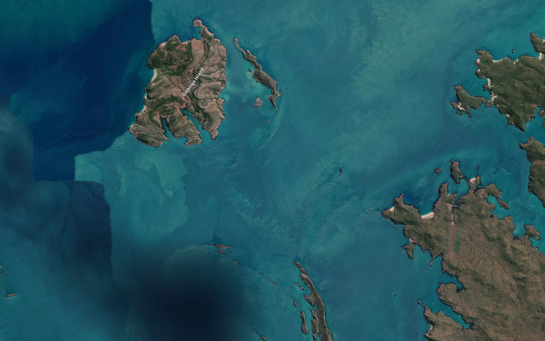 Satellite map of the Goose Channel