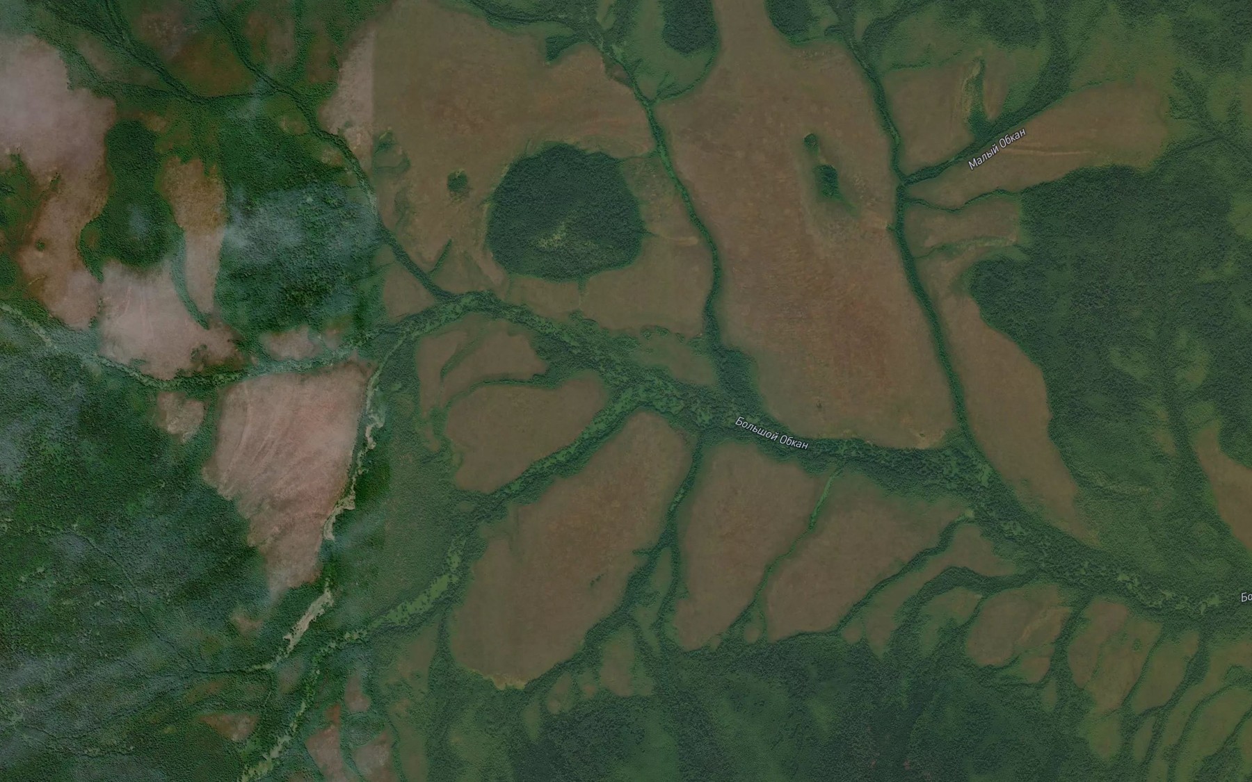 Satellite map of the Nal'dyn'zha