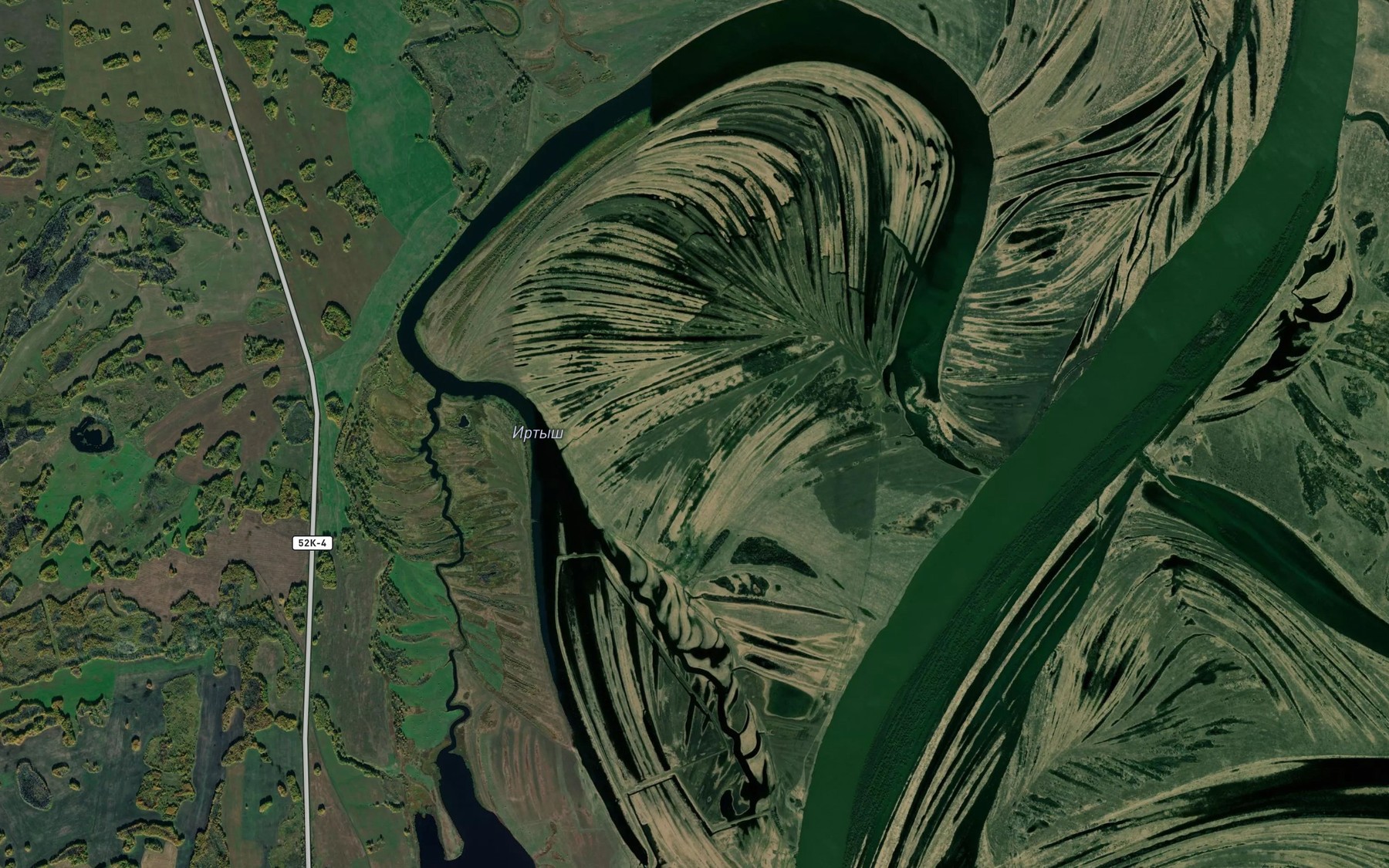 Satellite map of the Ozero Irtysh