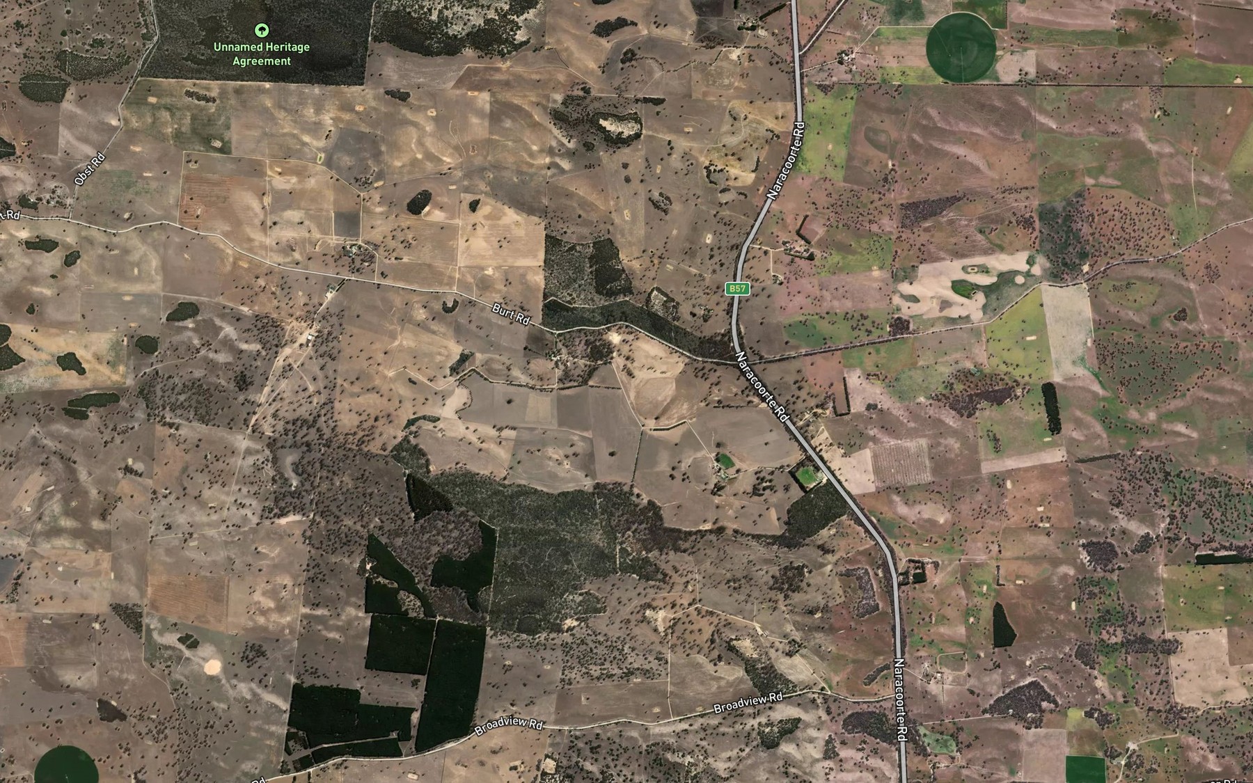 Satellite map of the Western Flat