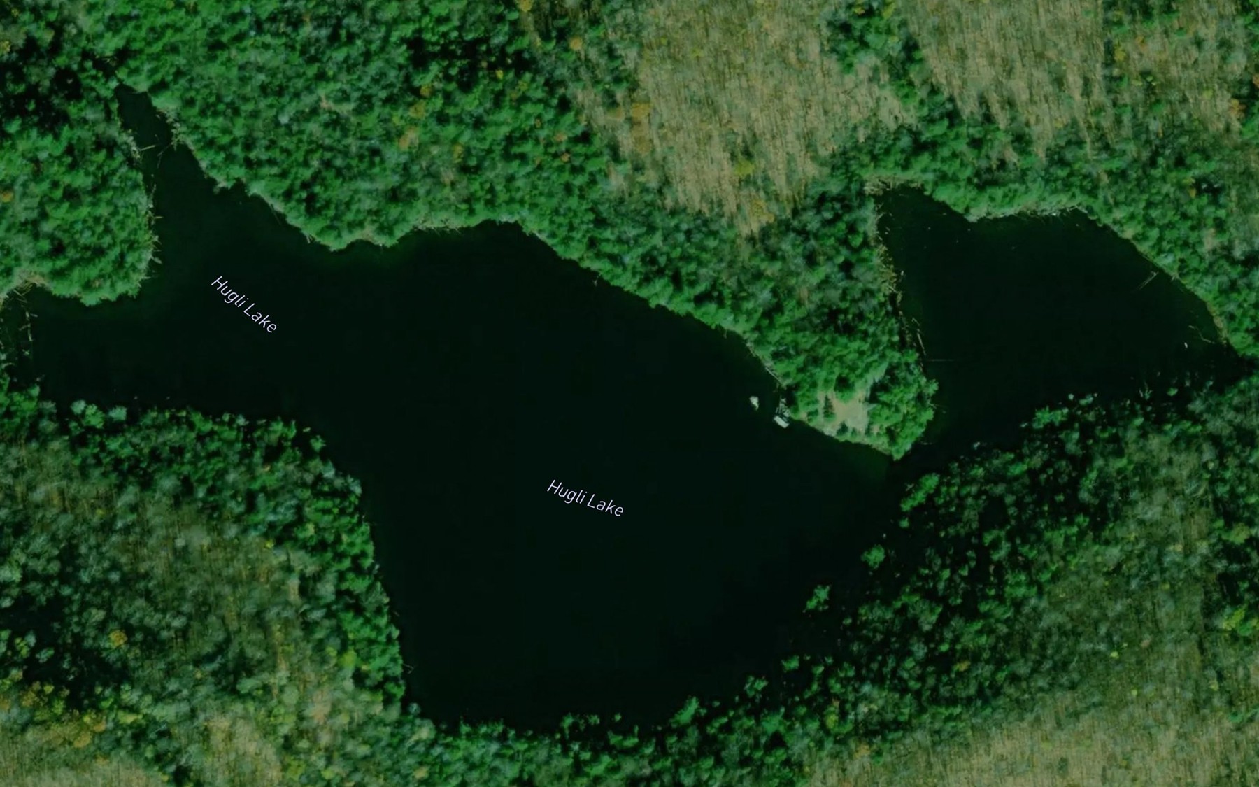 Satellite map of the Hugli Lake