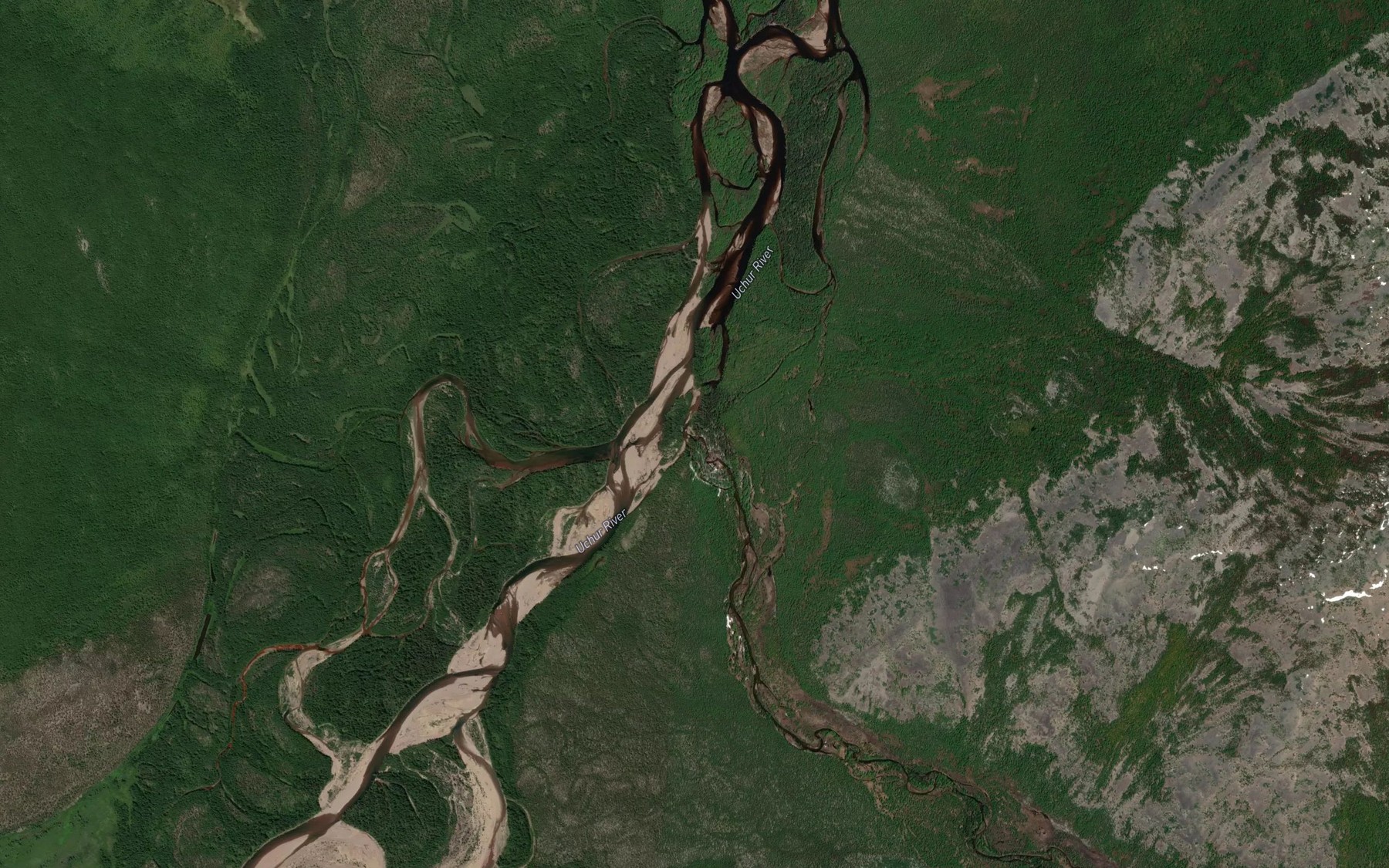 Satellite map of the Byrayy