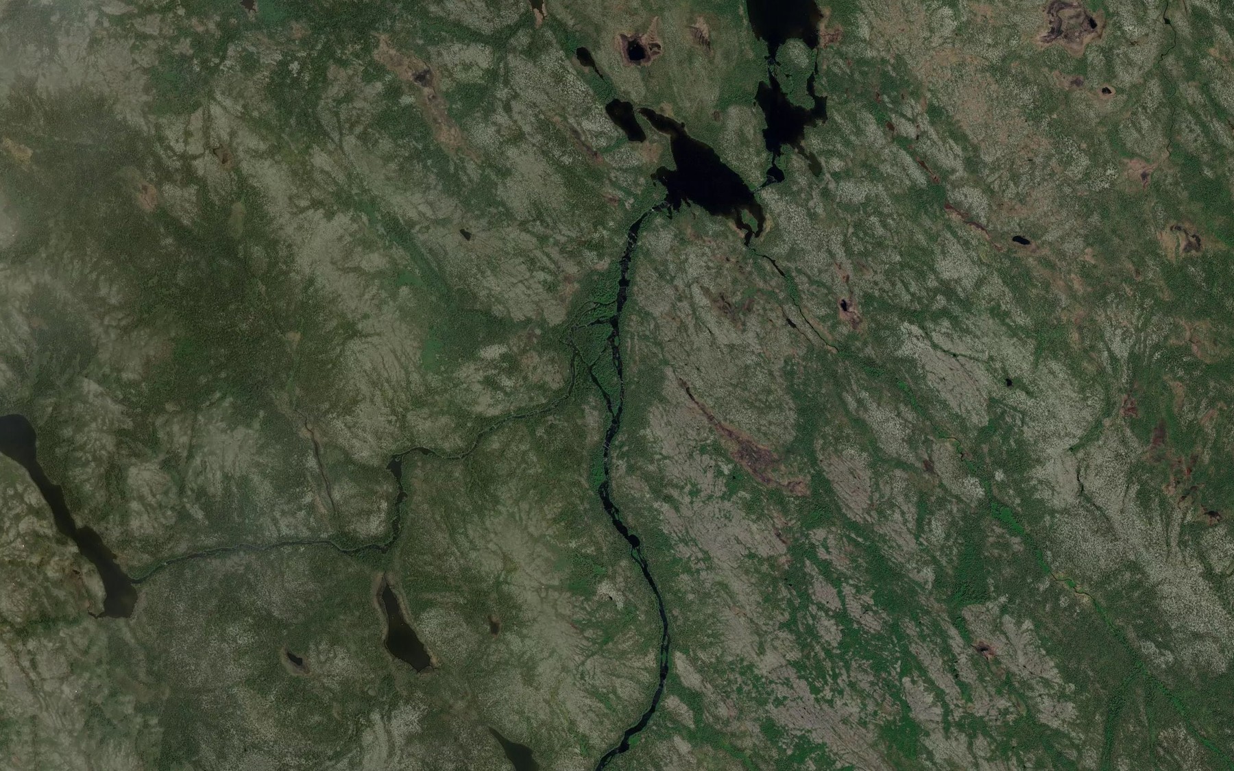 Satellite map of the Riviere Laudier