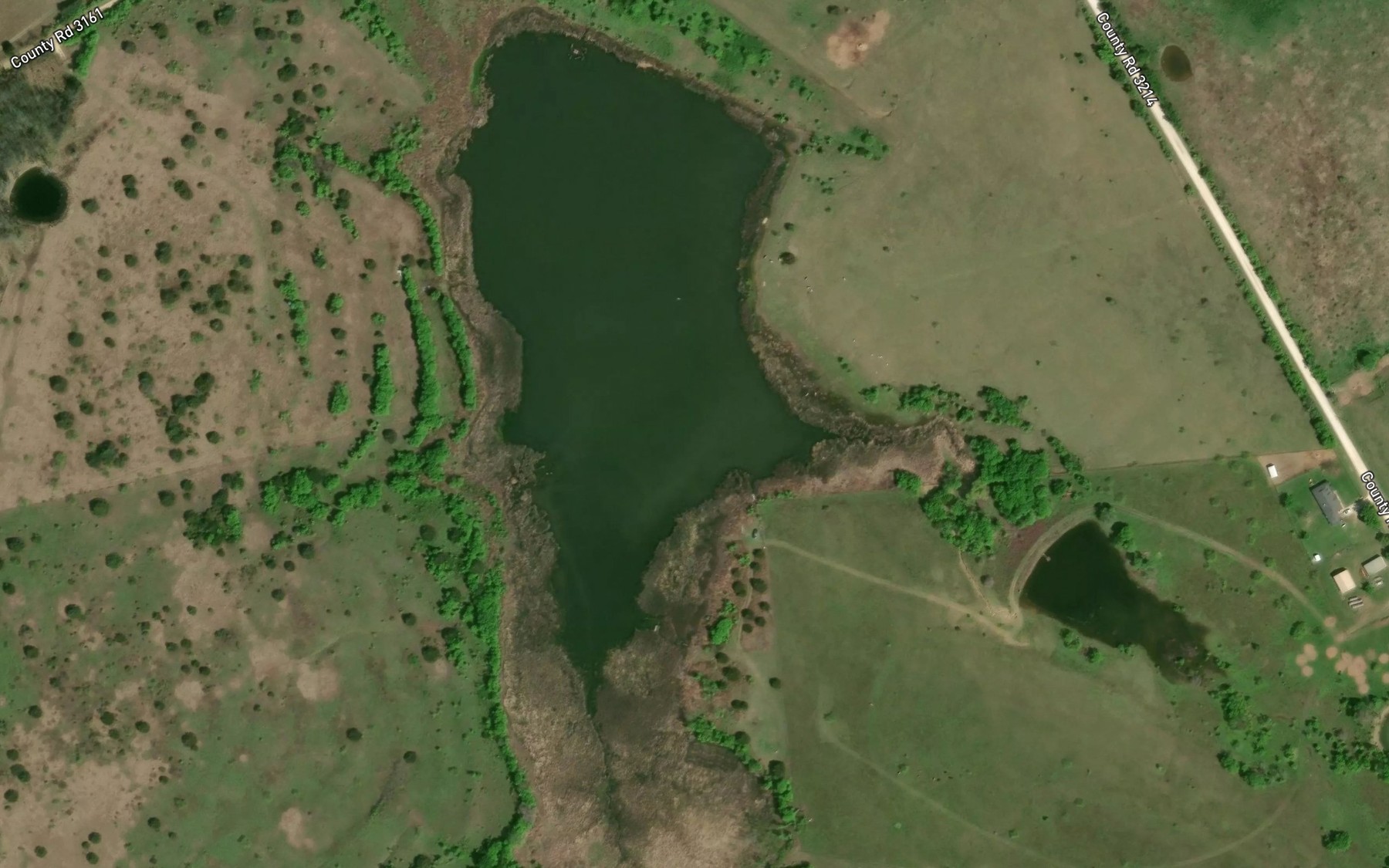 Satellite map of the Soil Conservation Service Site 78 Reservoir