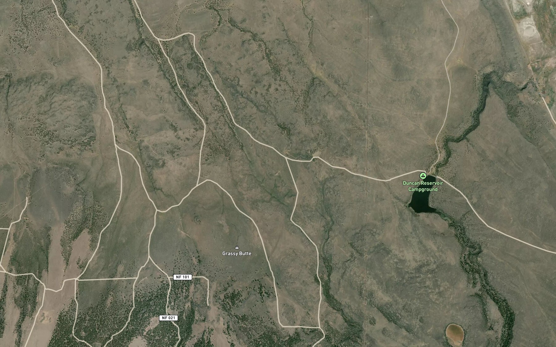 Satellite map of the O'Keefe Waterhole