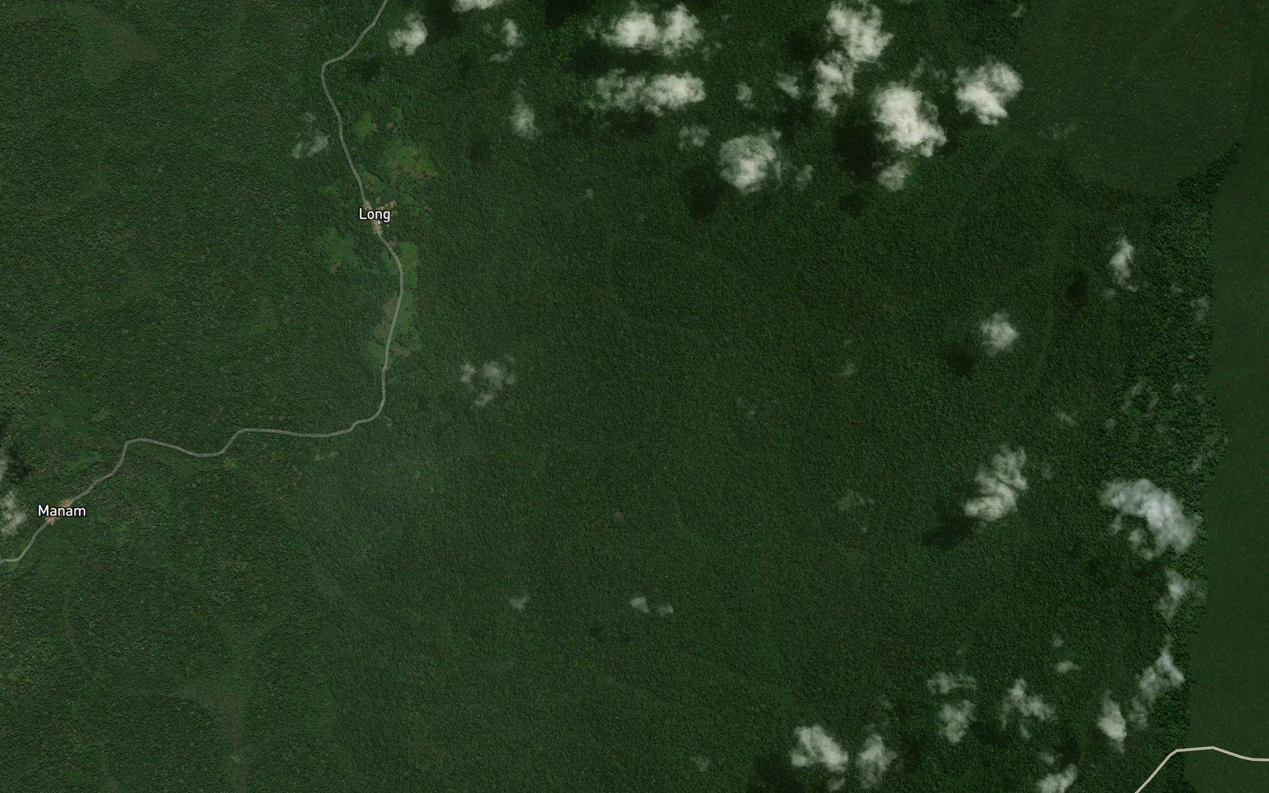 Satellite map of the Mimbomombo