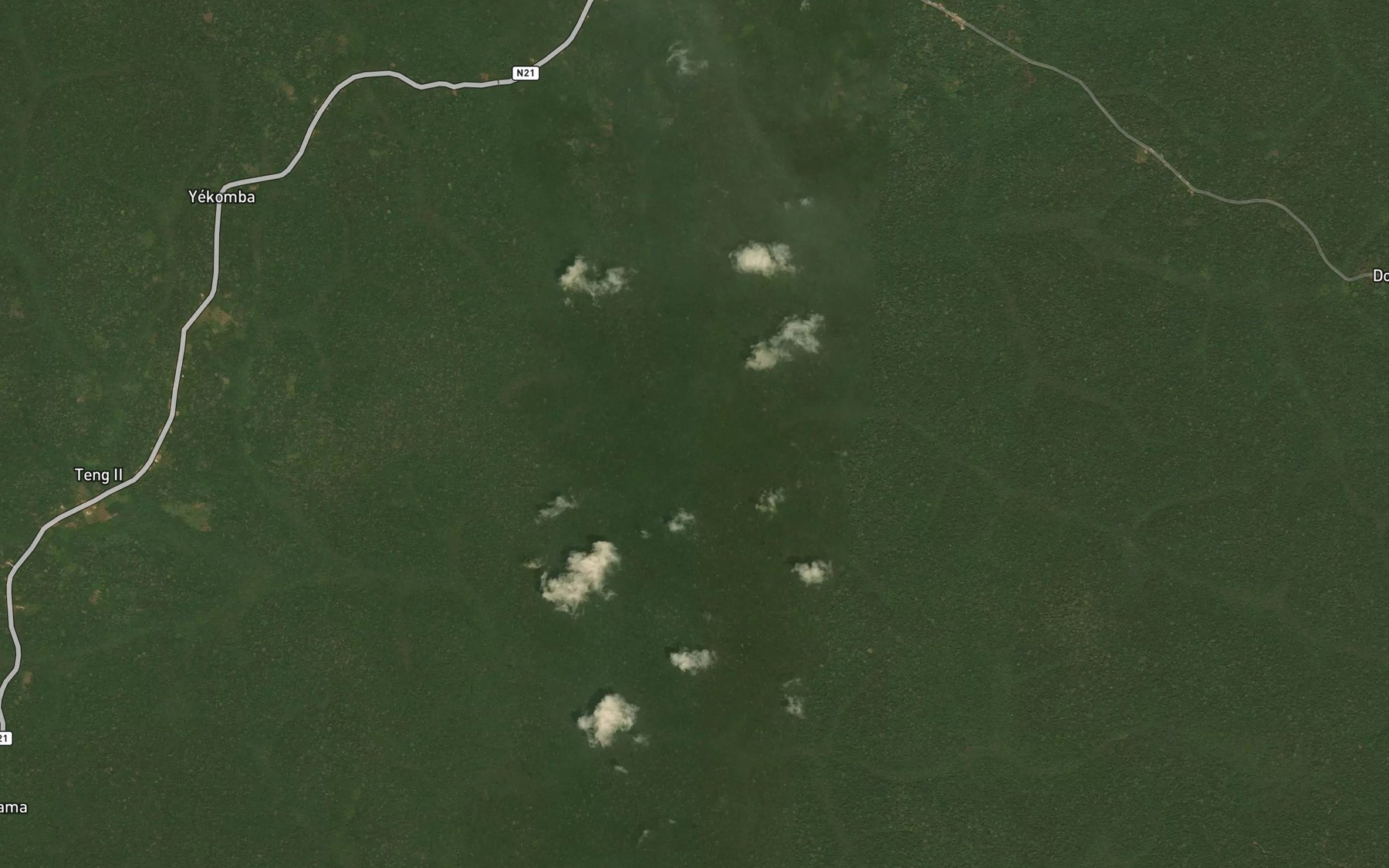 Satellite map of the Boulou