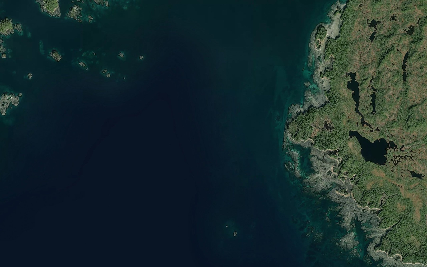 Satellite map of the Sealed Passage
