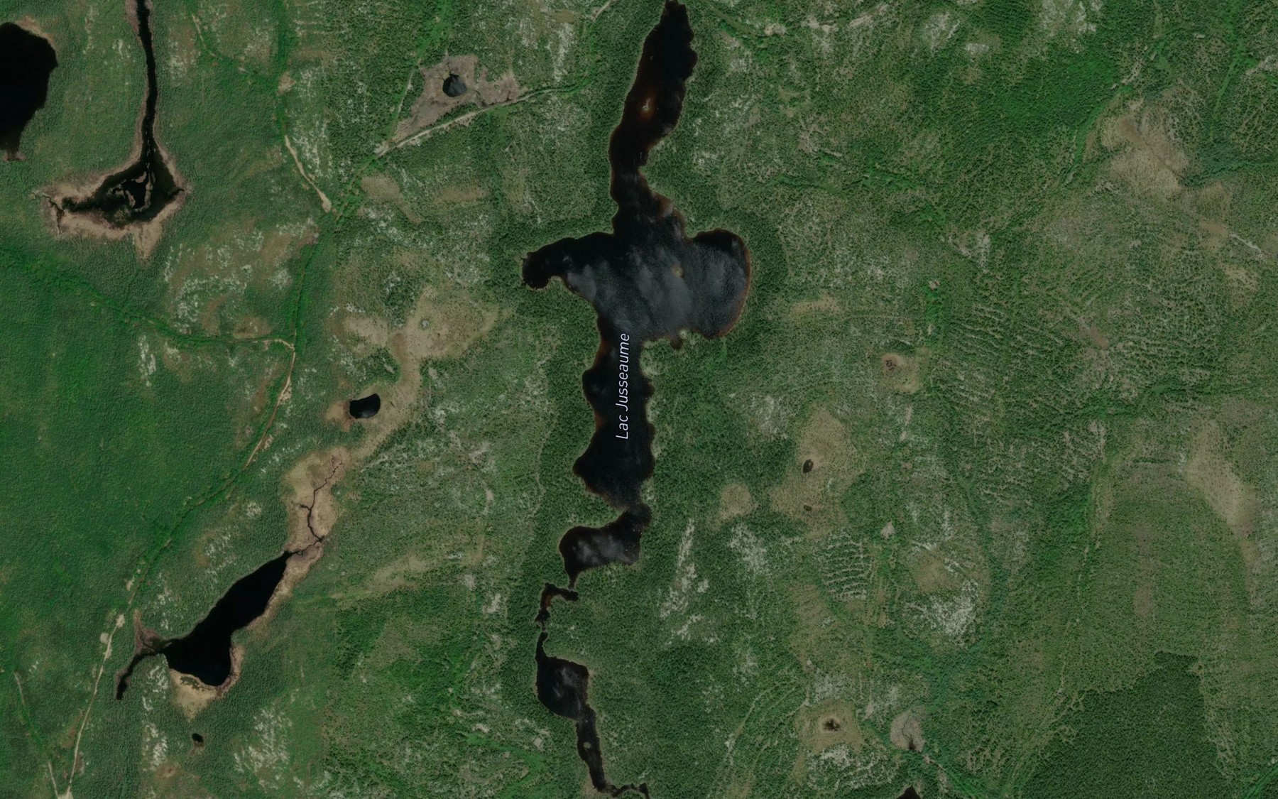 Satellite map of the Lac Jusseaume