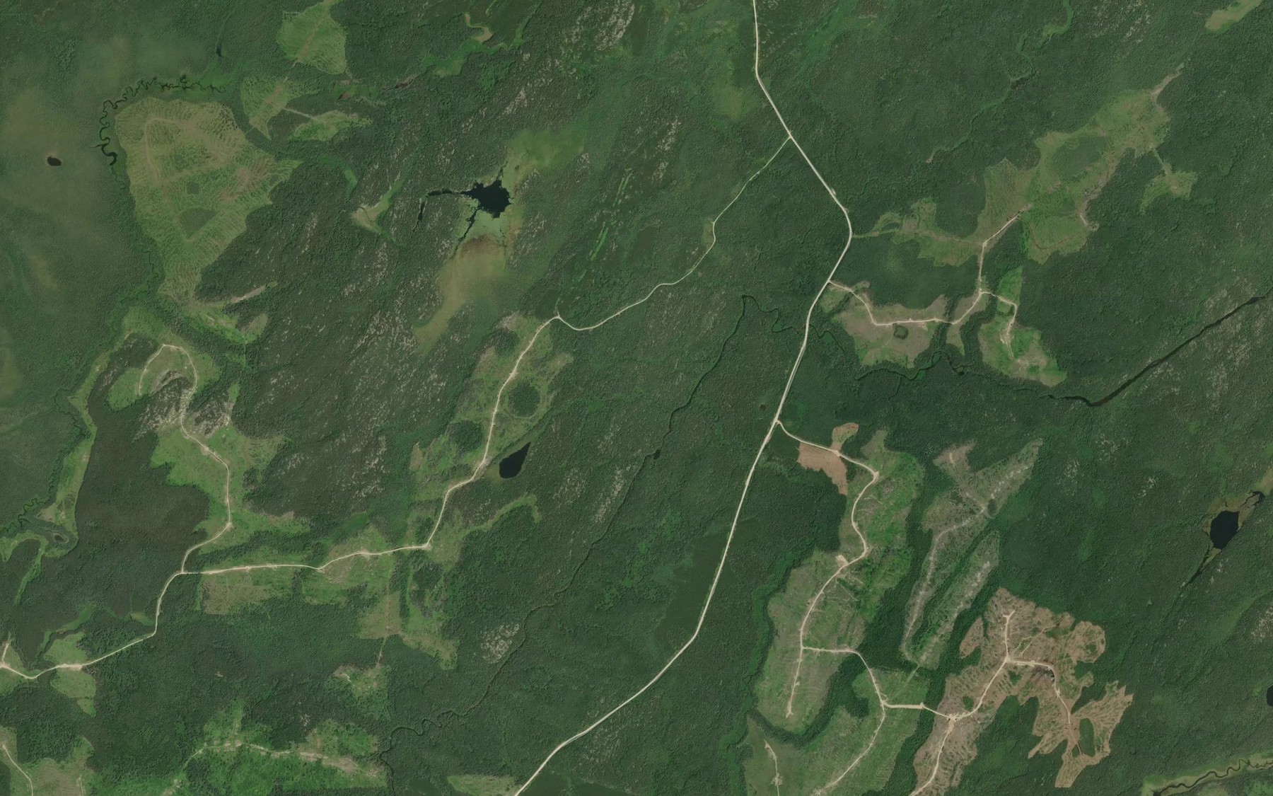 Satellite map of the Ziziginiga Creek