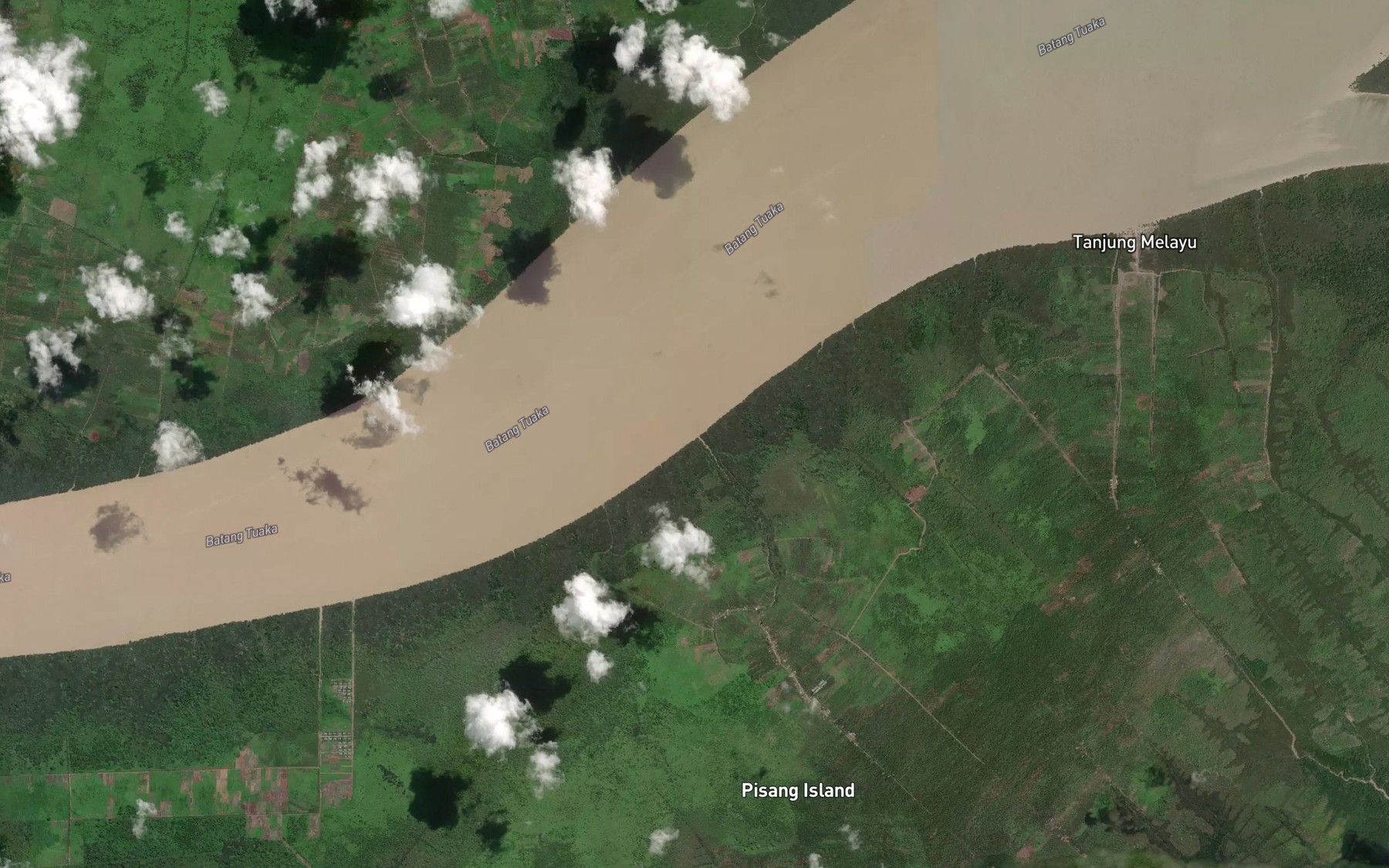 Satellite map of the Sungai Menyenaibesar