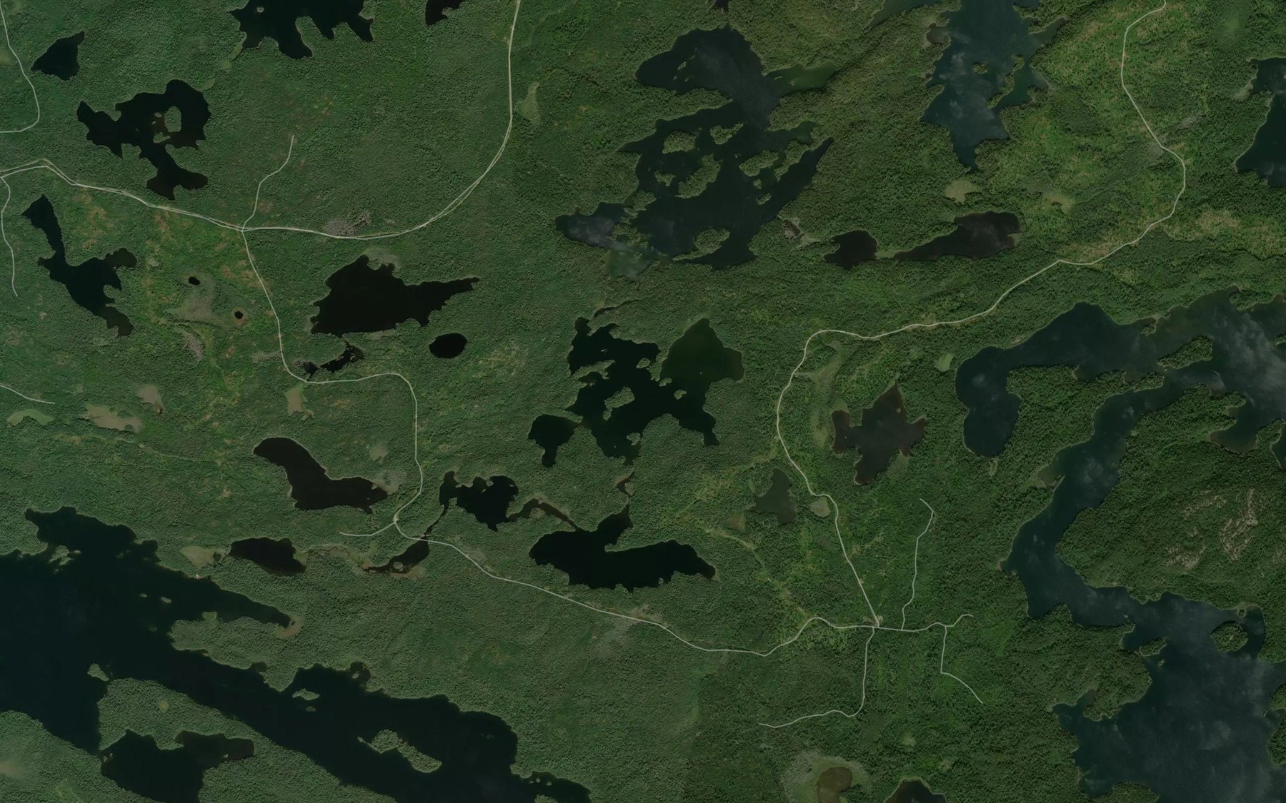 Satellite map of the Britton Lake