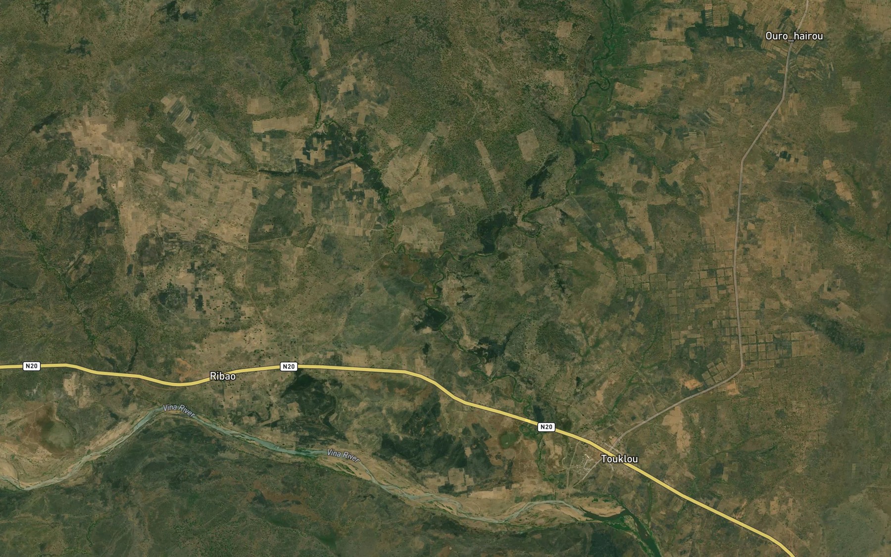 Satellite map of the Tougoulou