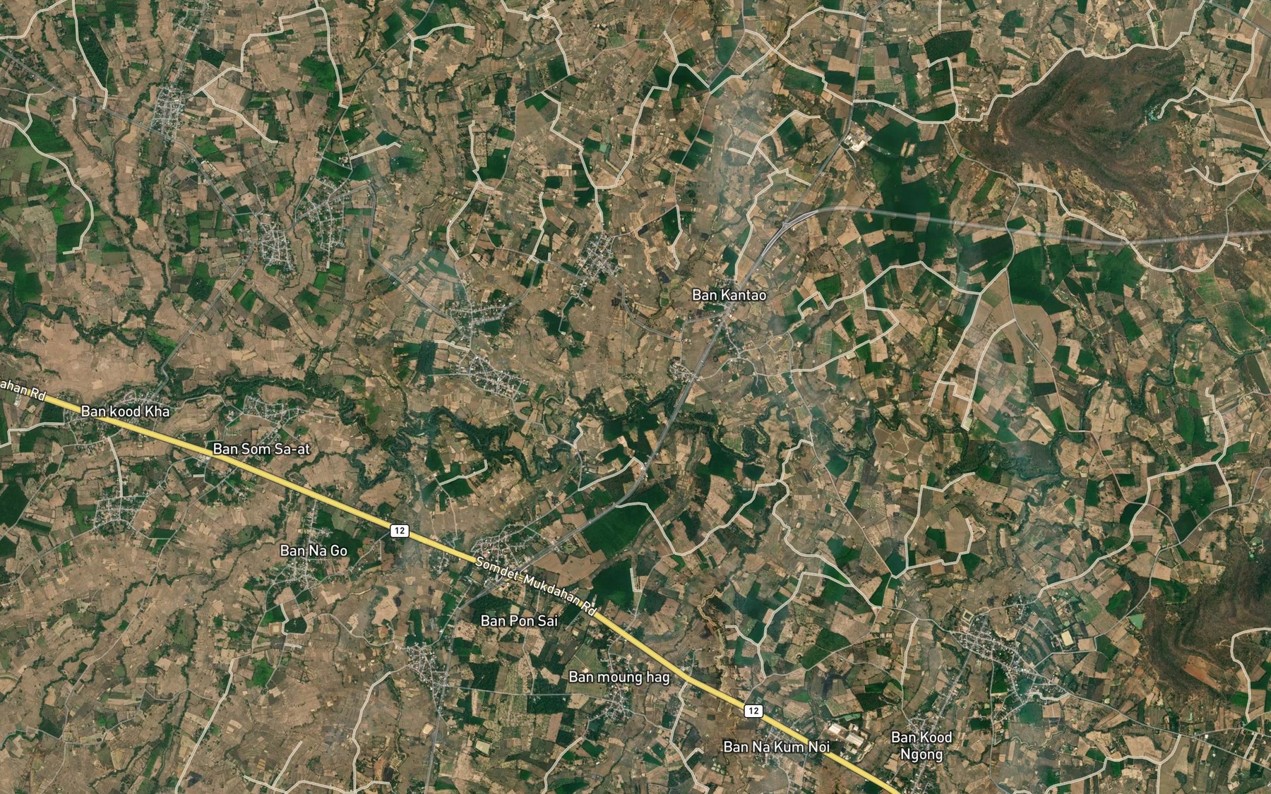 Satellite map of the Huai Kaen Tao Noi