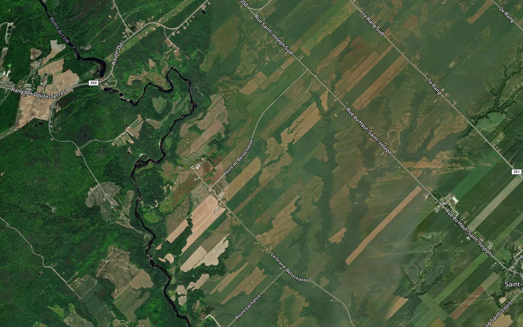 Satellite map of the Cours d'eau Charette
