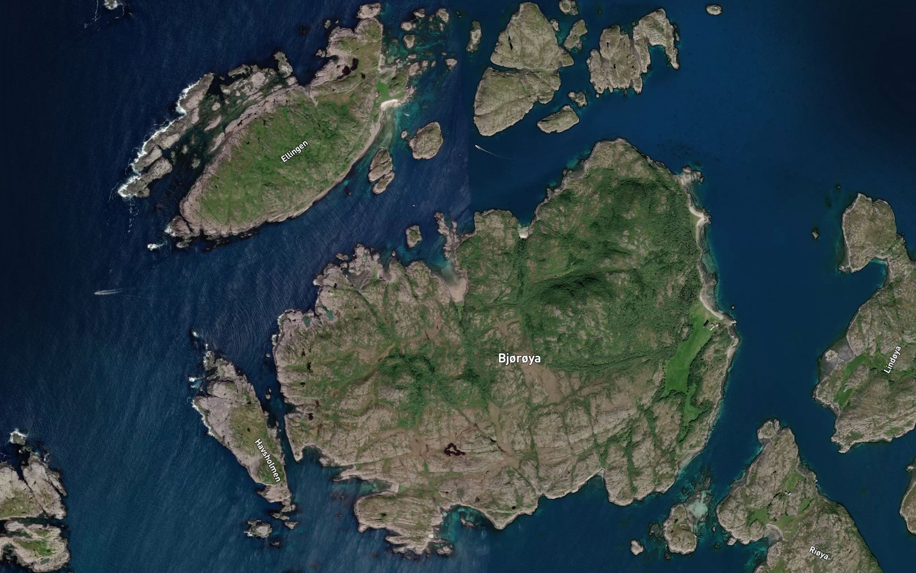 Satellite map of the Saetervika