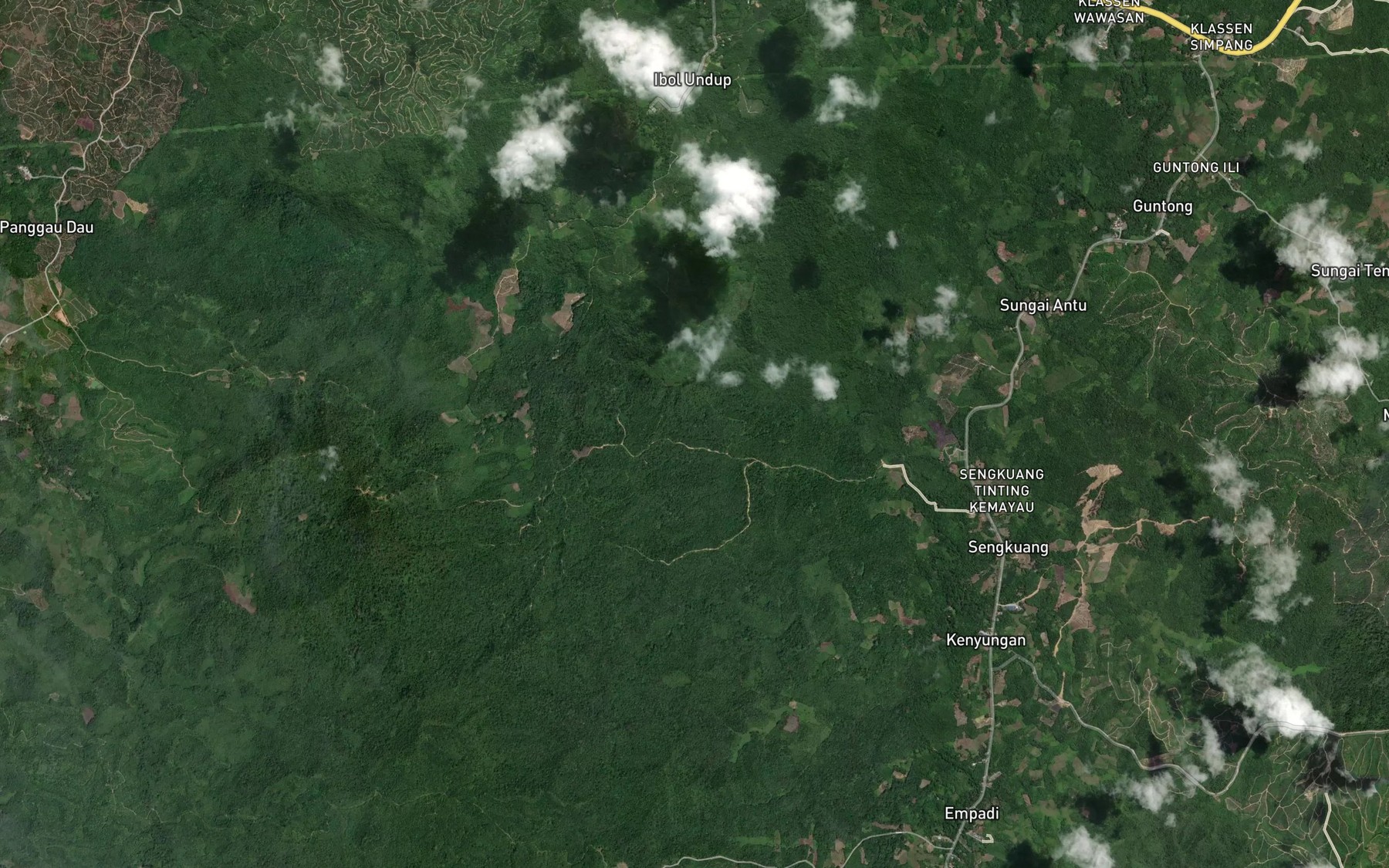 Satellite map of the Sungai Buah