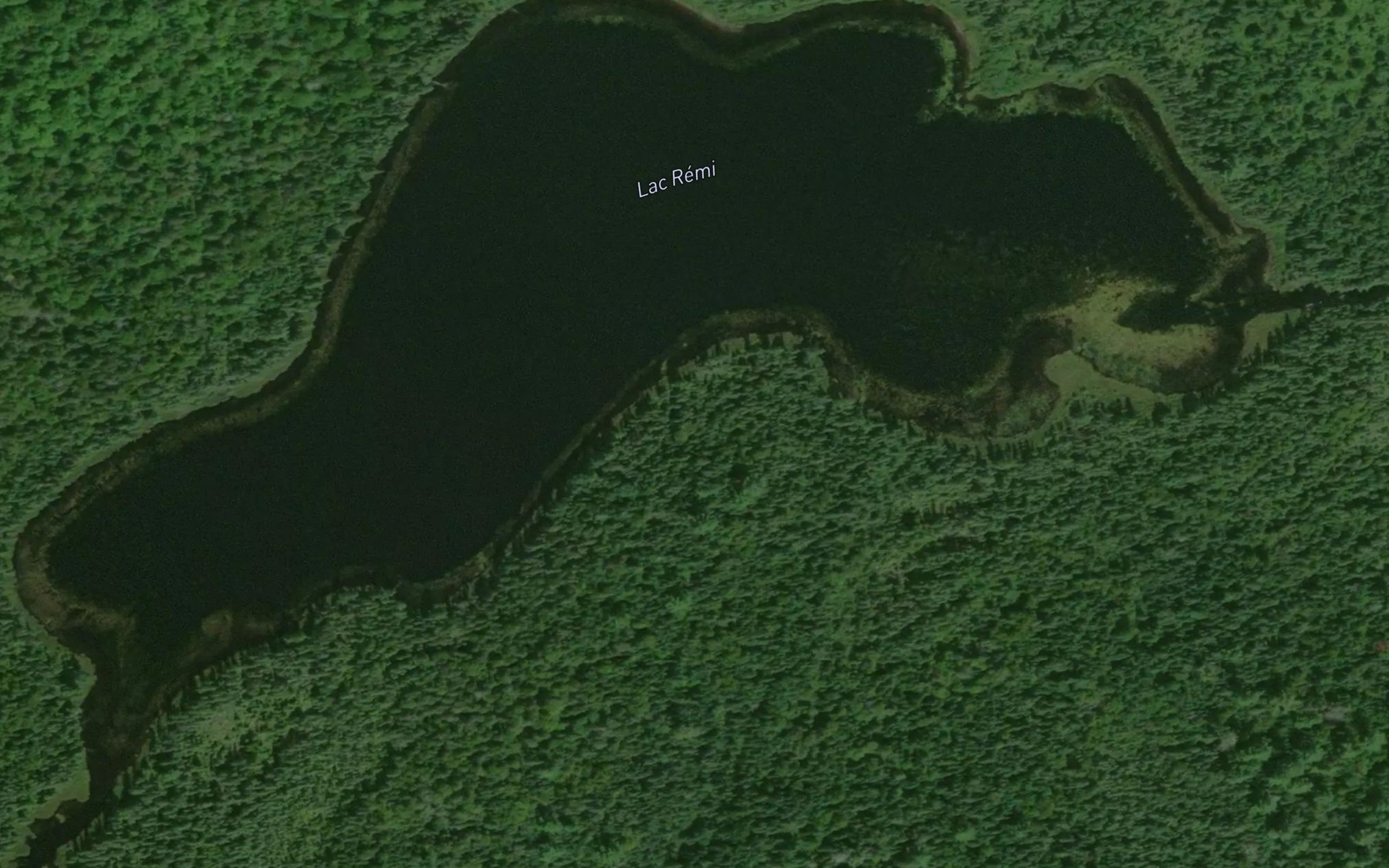 Satellite map of the Lac Remi