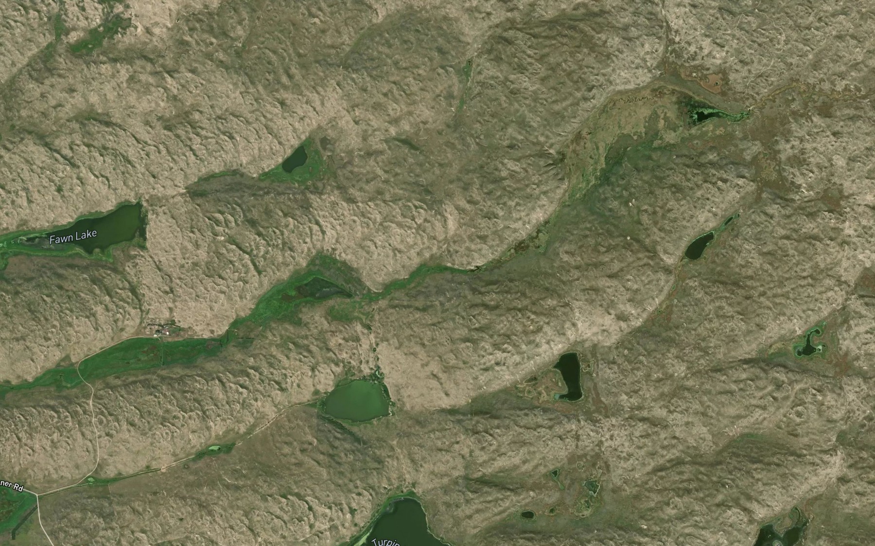 Satellite map of the Chamberlin Lake