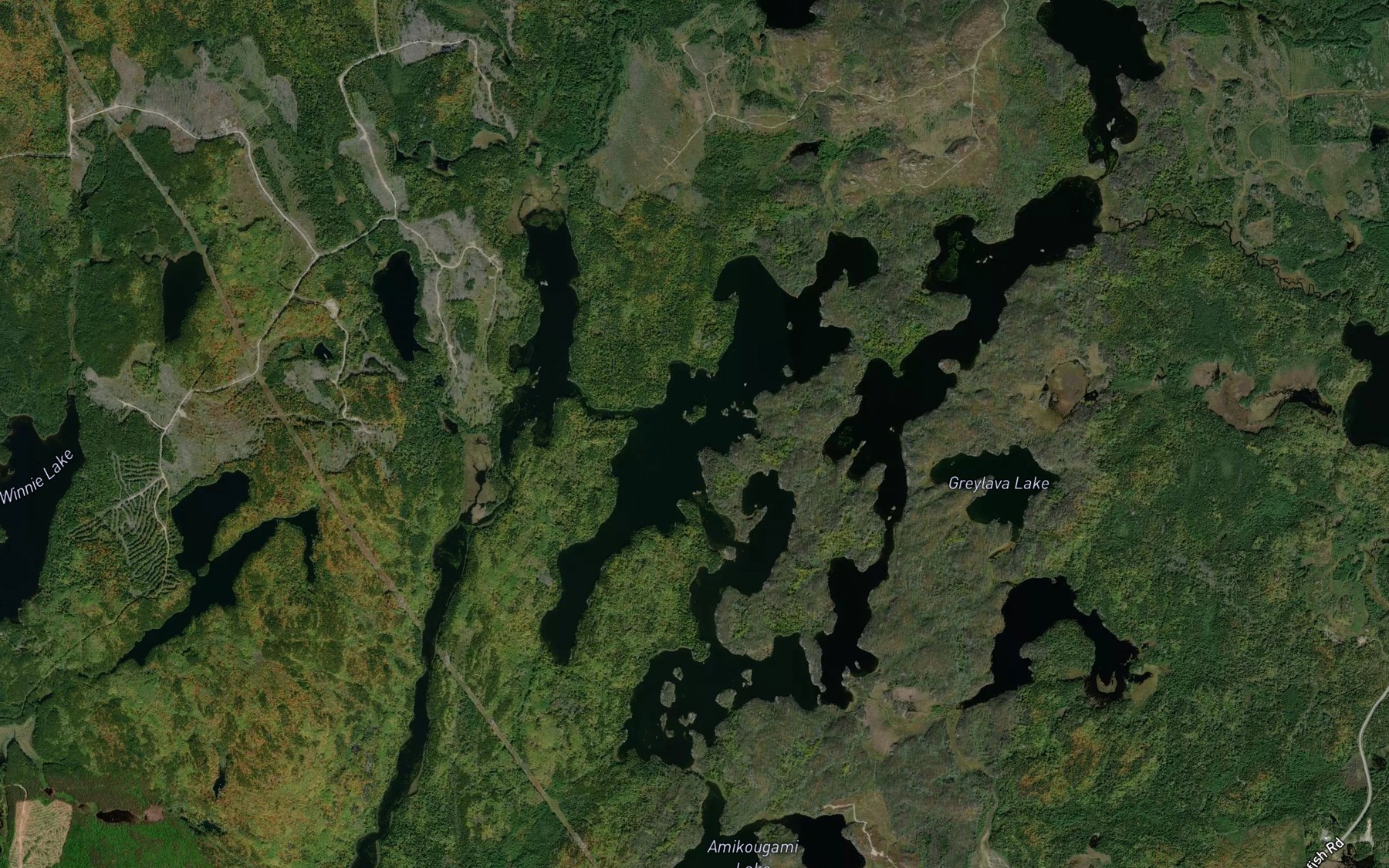 Satellite map of the Centre Arm