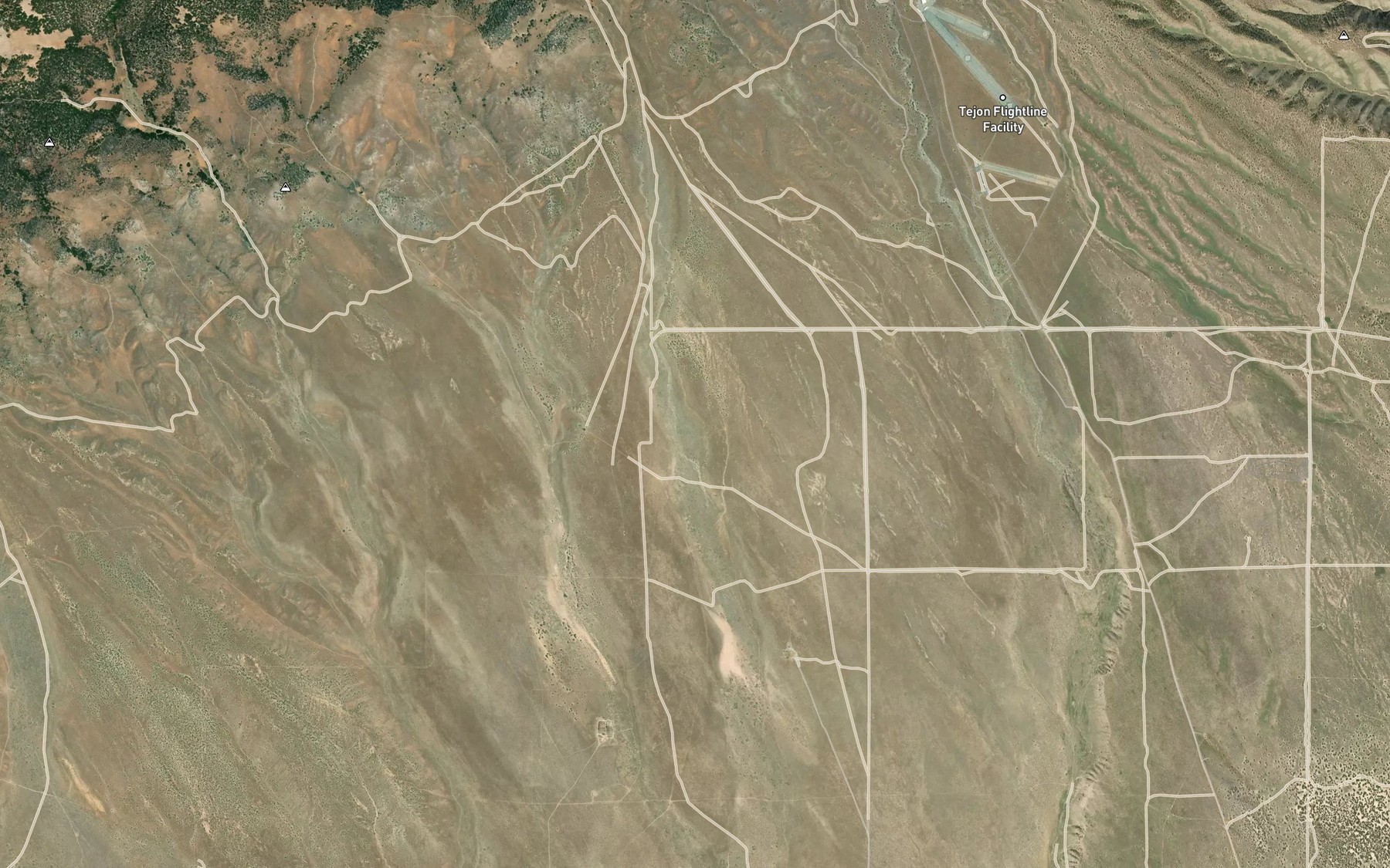 Satellite map of the Sacatara Creek