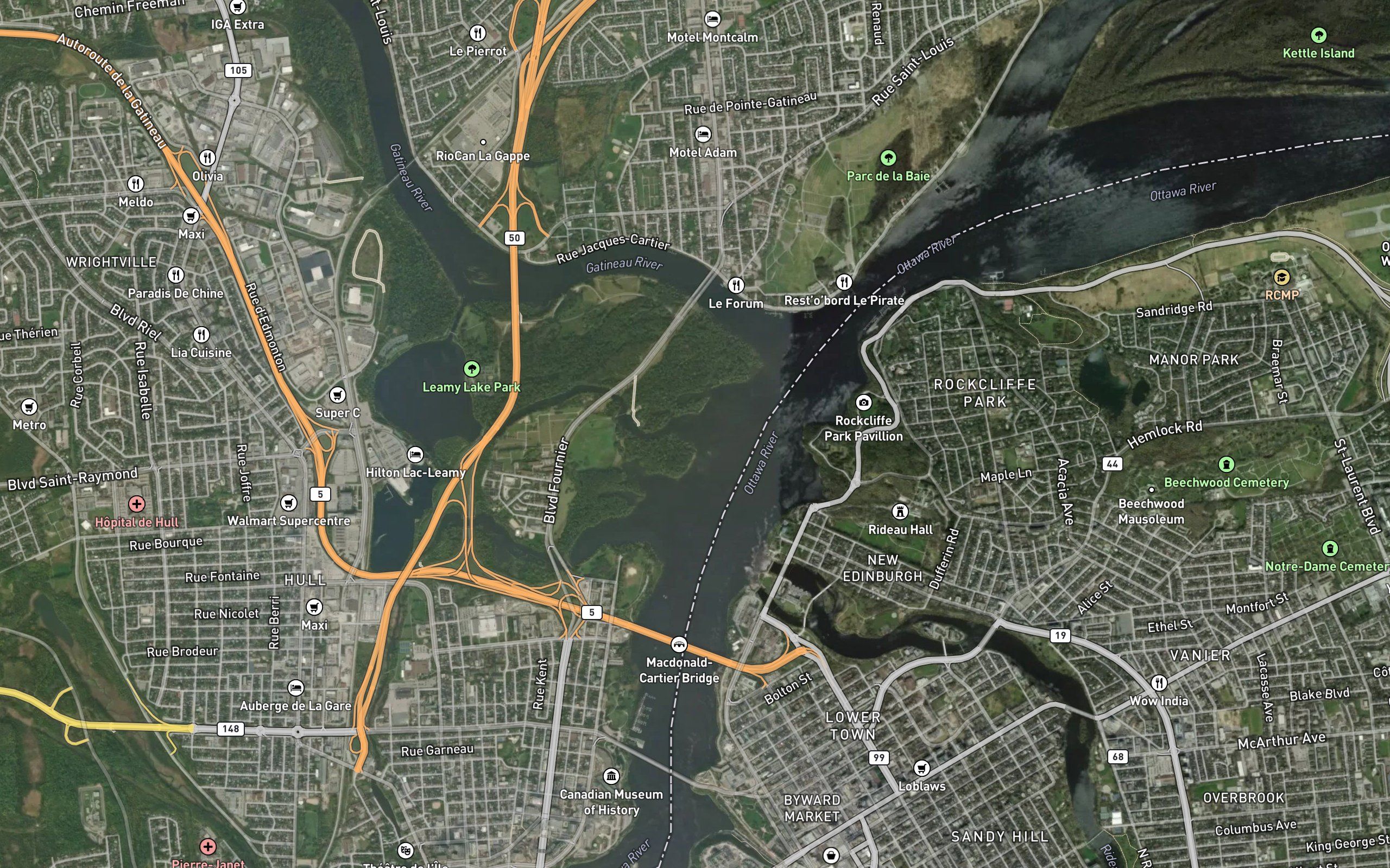 Decharge du Lac Leamy