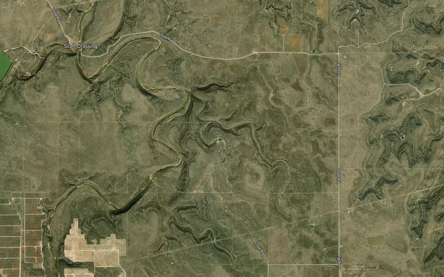 Satellite map of the Buffalo Springs
