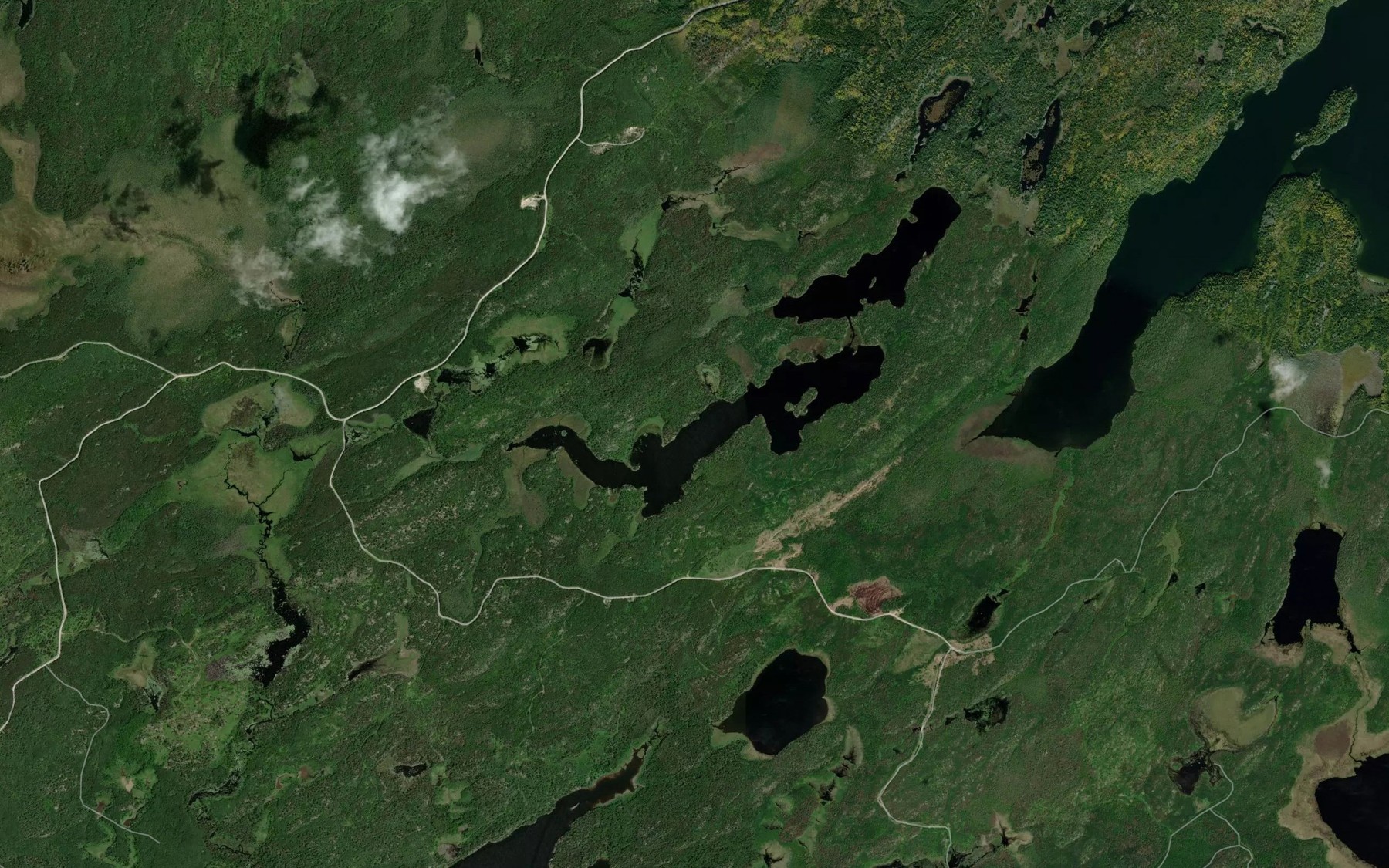 Satellite map of the Bliss Lake