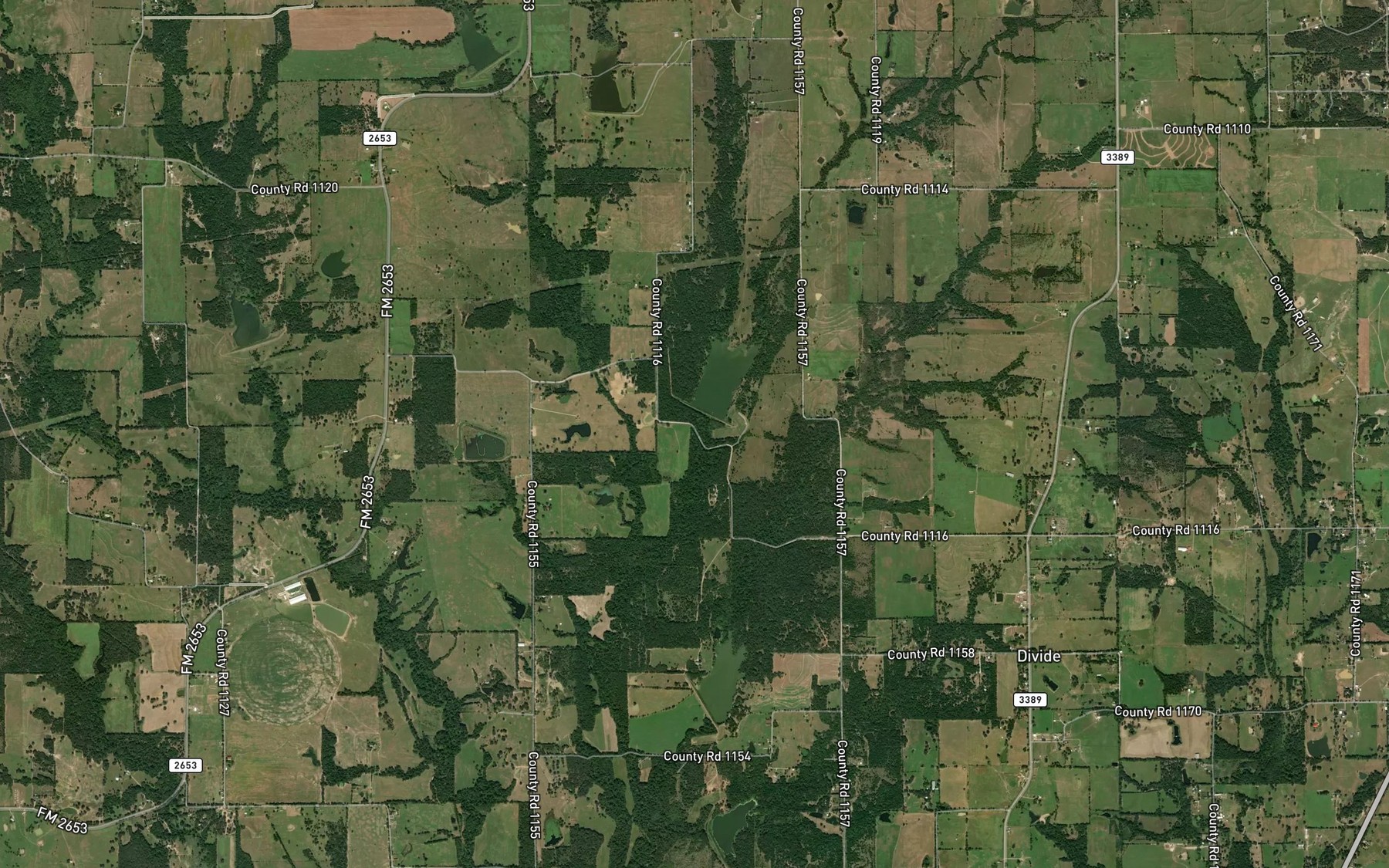 Satellite map of the Soil Conservation Service Site 17 Reservoir