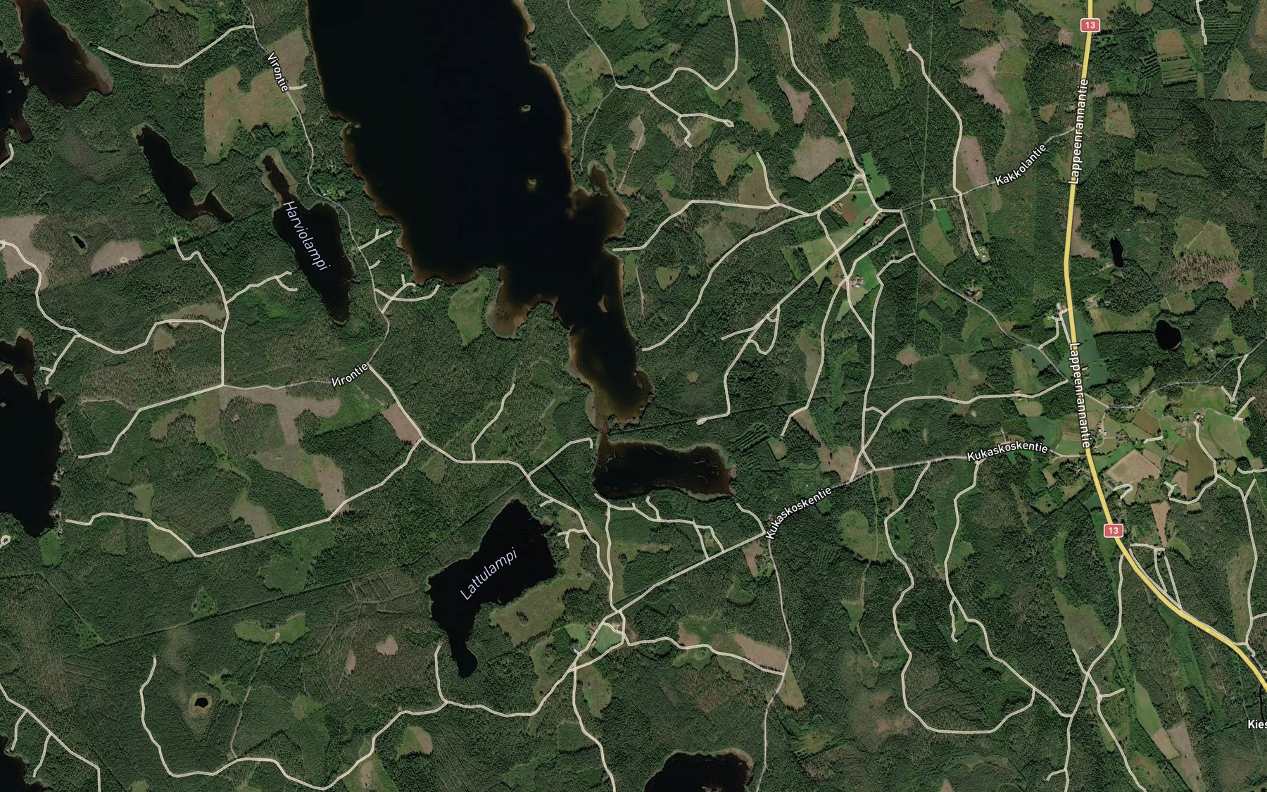 Satellite map of the Sommonlahti