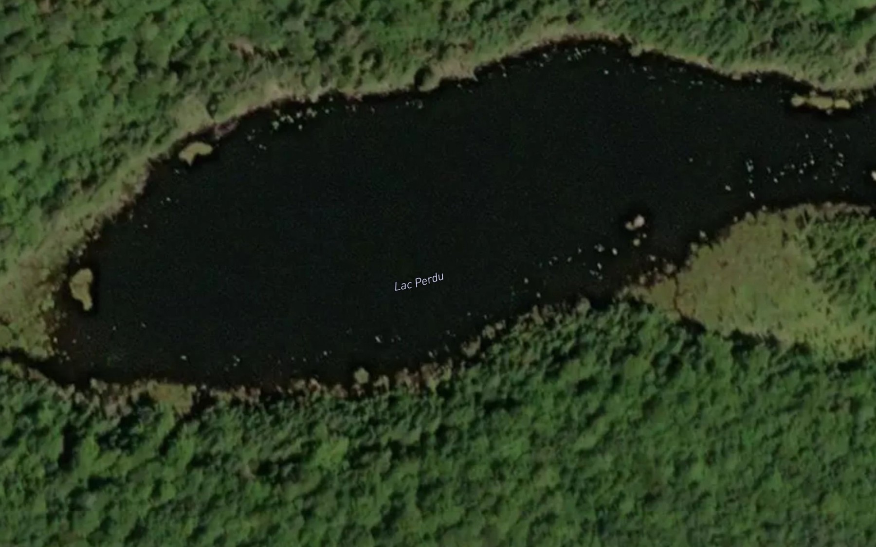 Satellite map of the Lac Perdu
