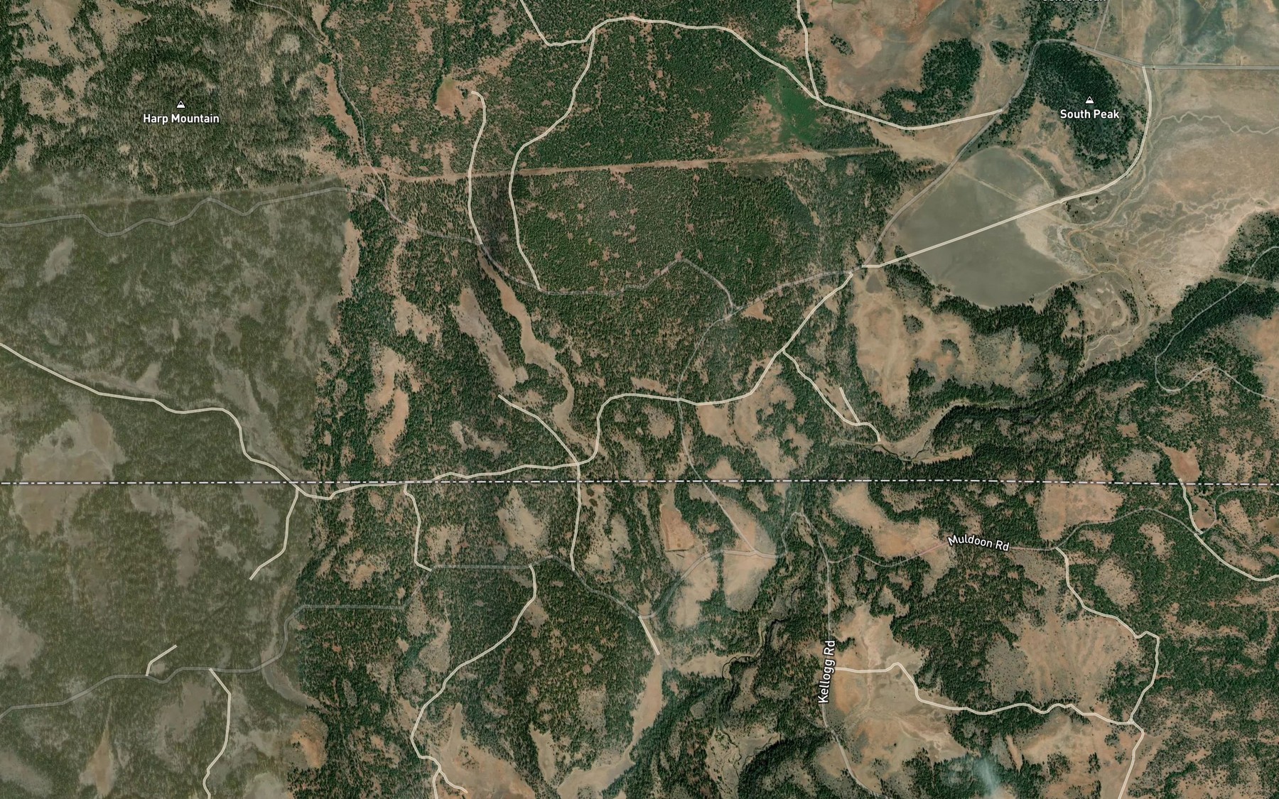 Satellite map of the Triple Spring