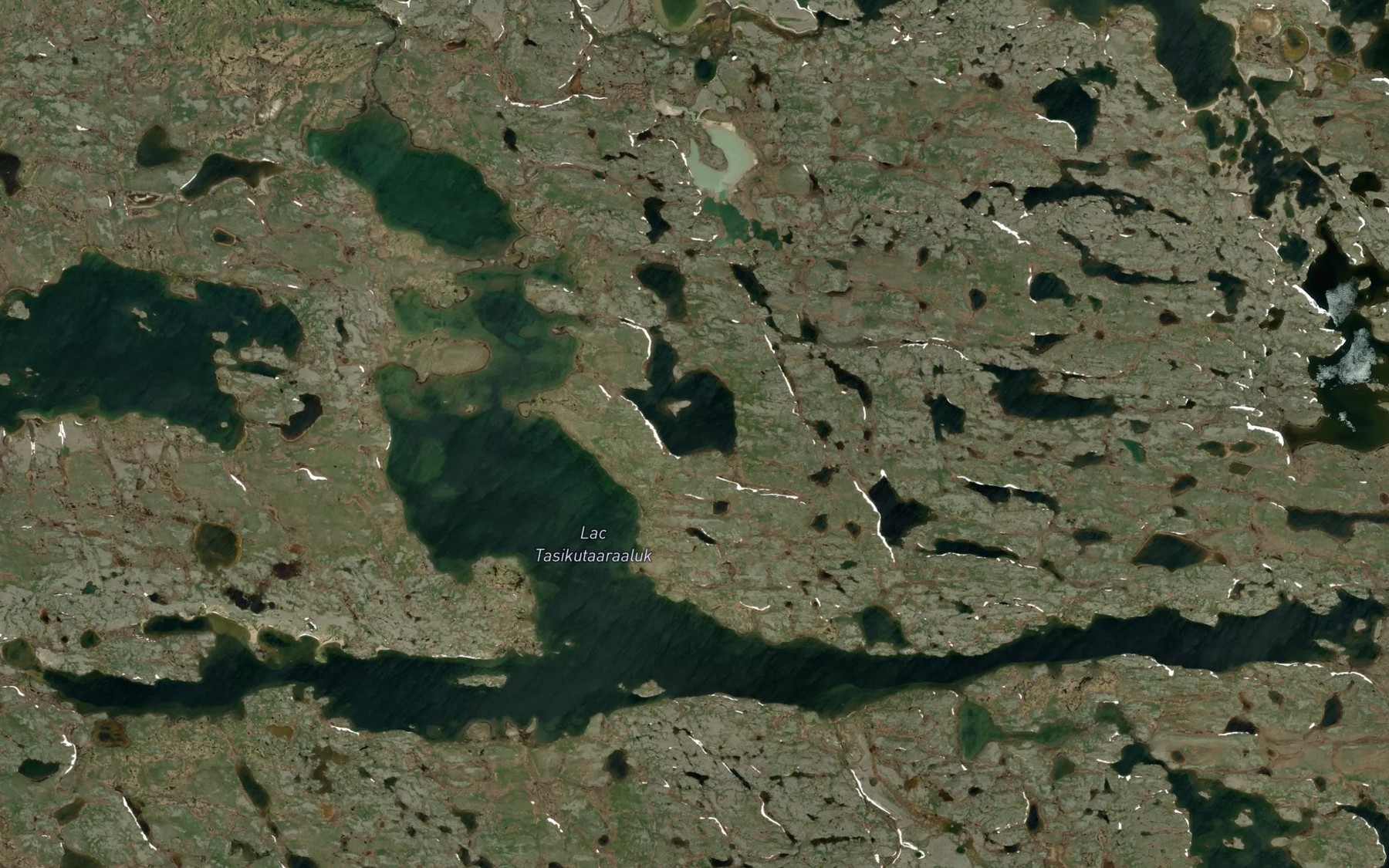 Satellite map of the Lac Tasikutaaraaluk