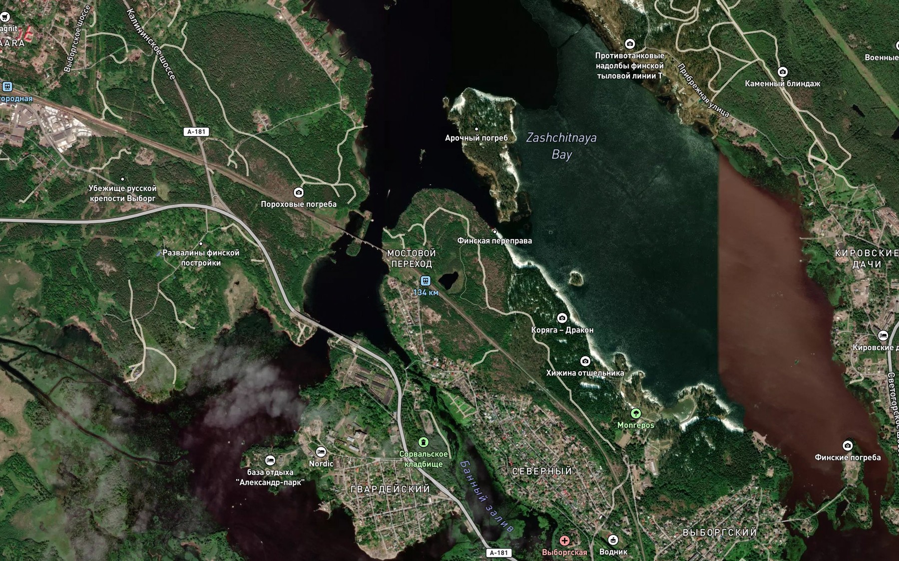 Satellite map of the Likolampi