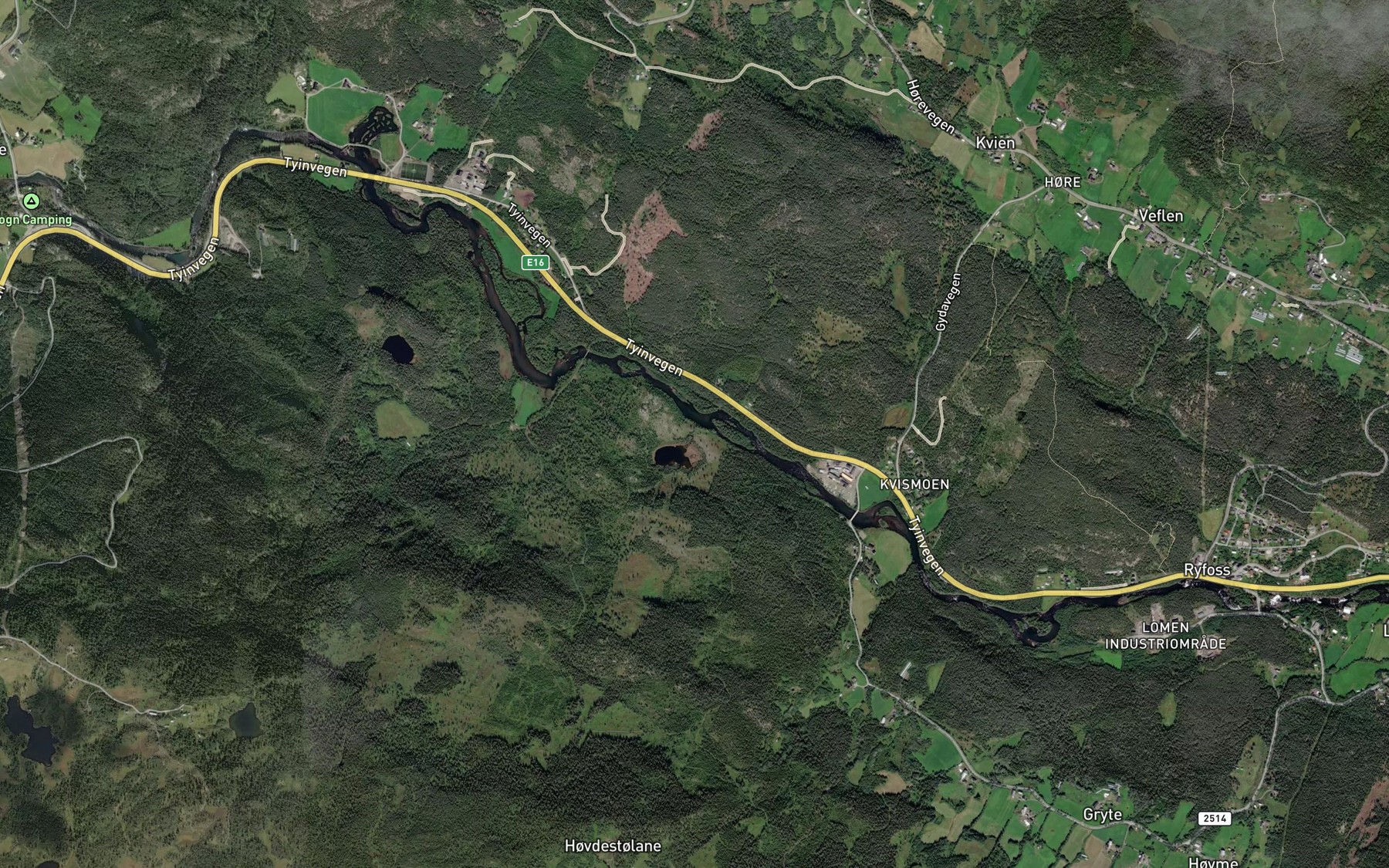 Satellite map of the Roykjednbekken