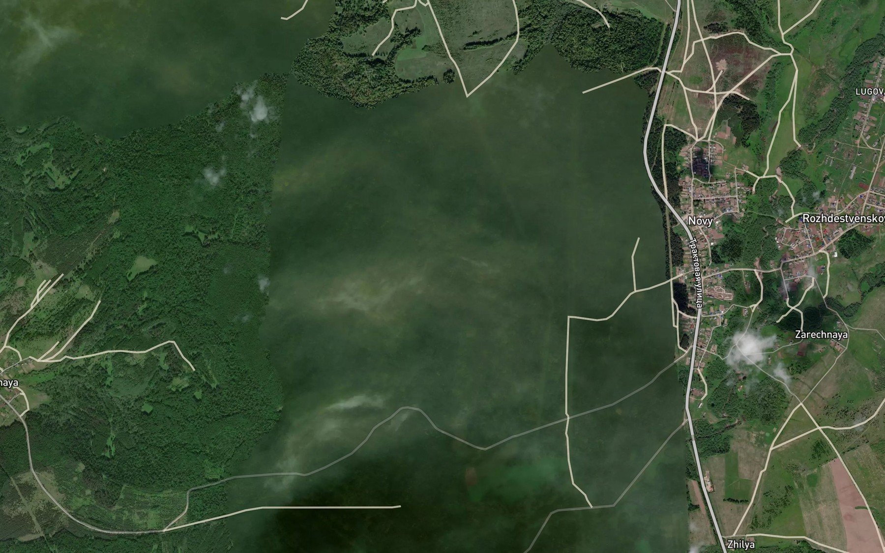 Satellite map of the Sosnova Vtoraya