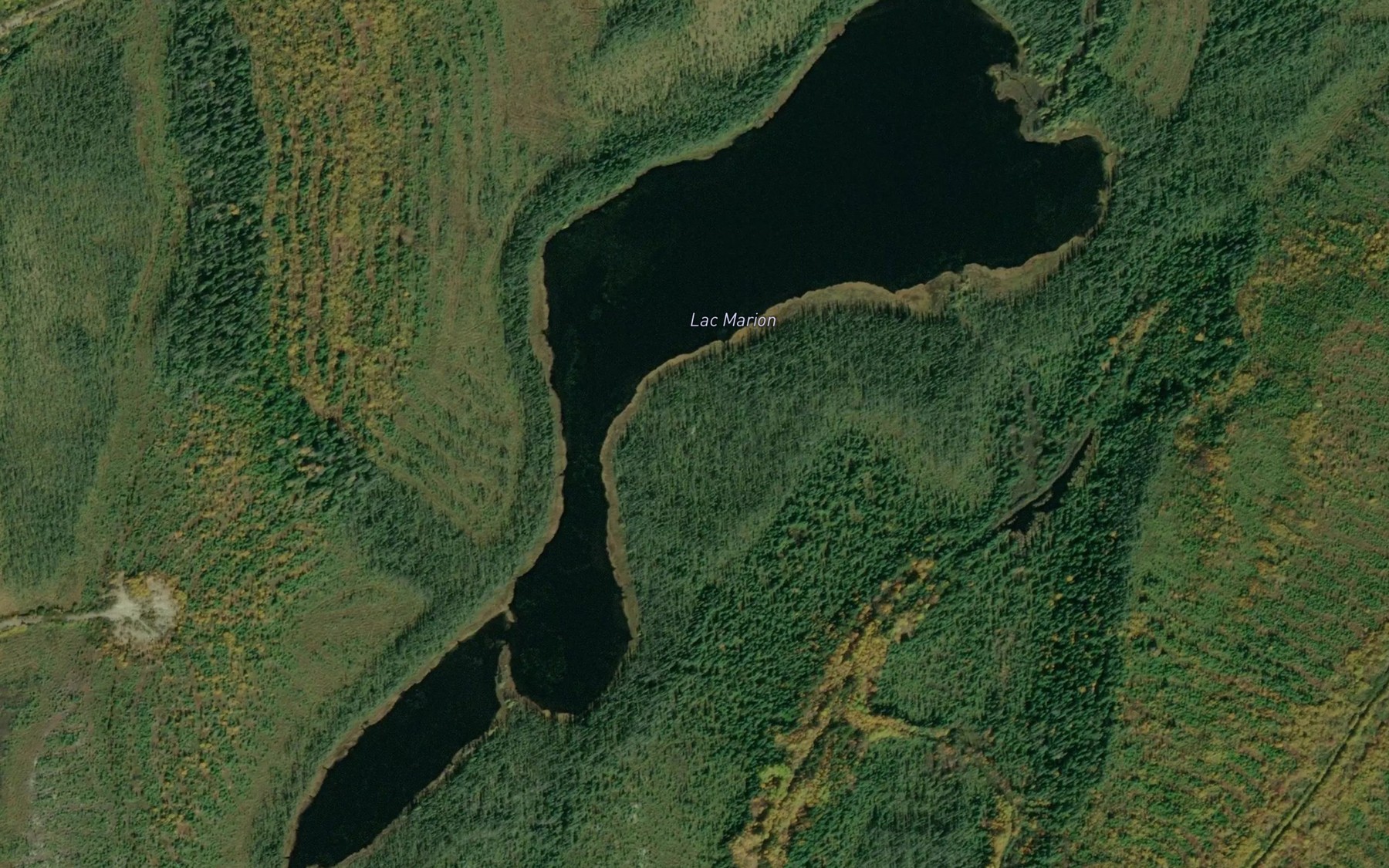 Satellite map of the Lac Marion