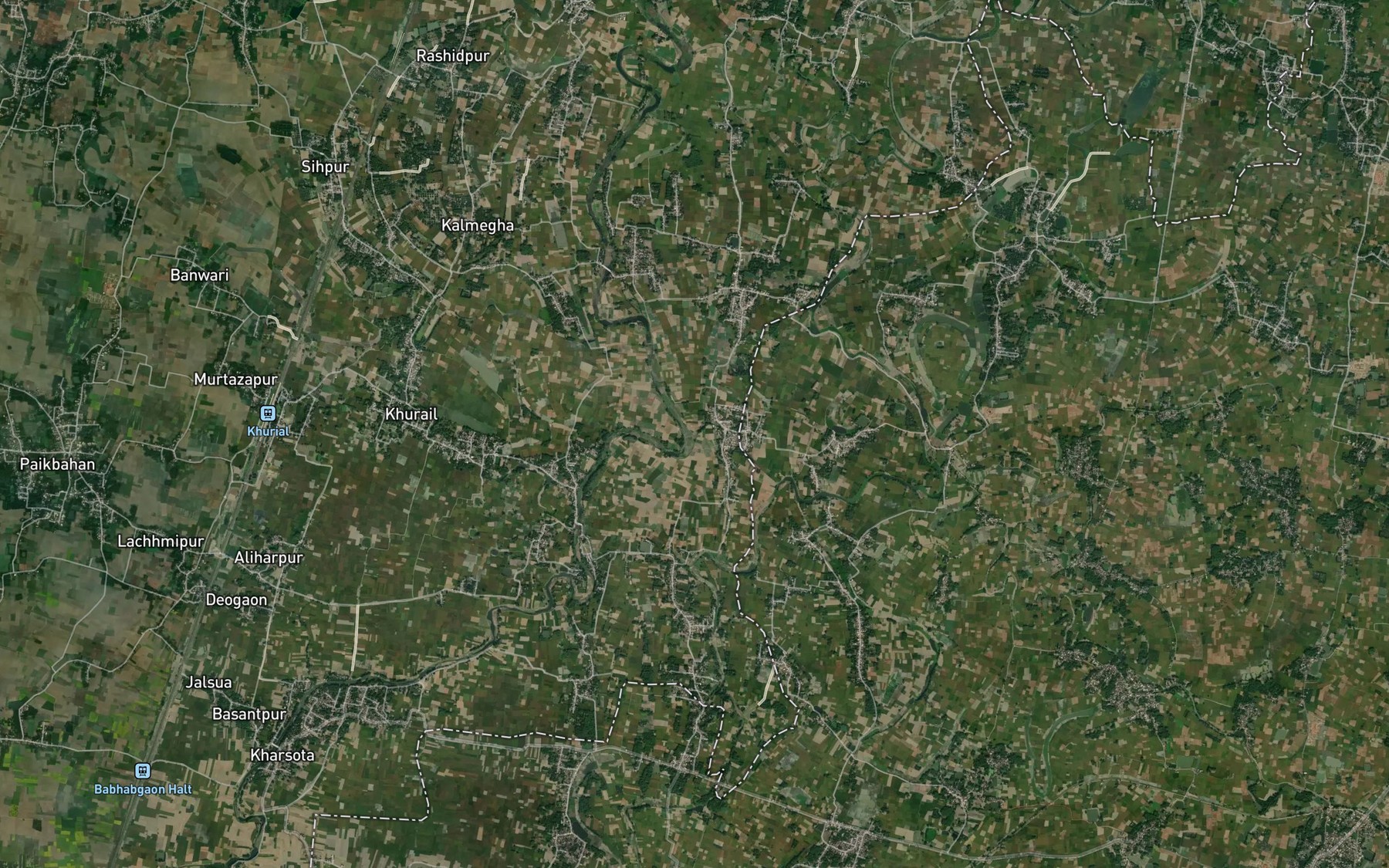 Satellite map of the Mara Kankhor Nadi