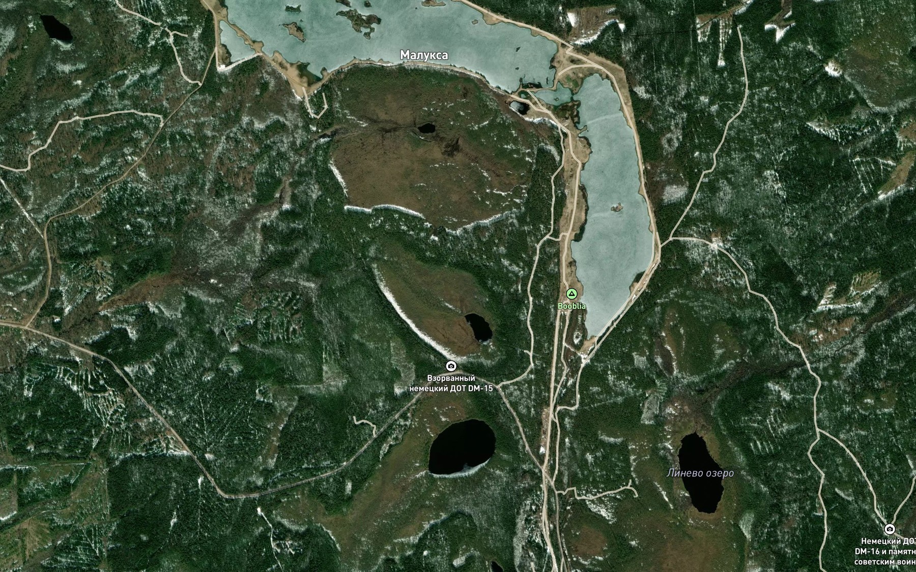 Satellite map of the Ozero Beloye
