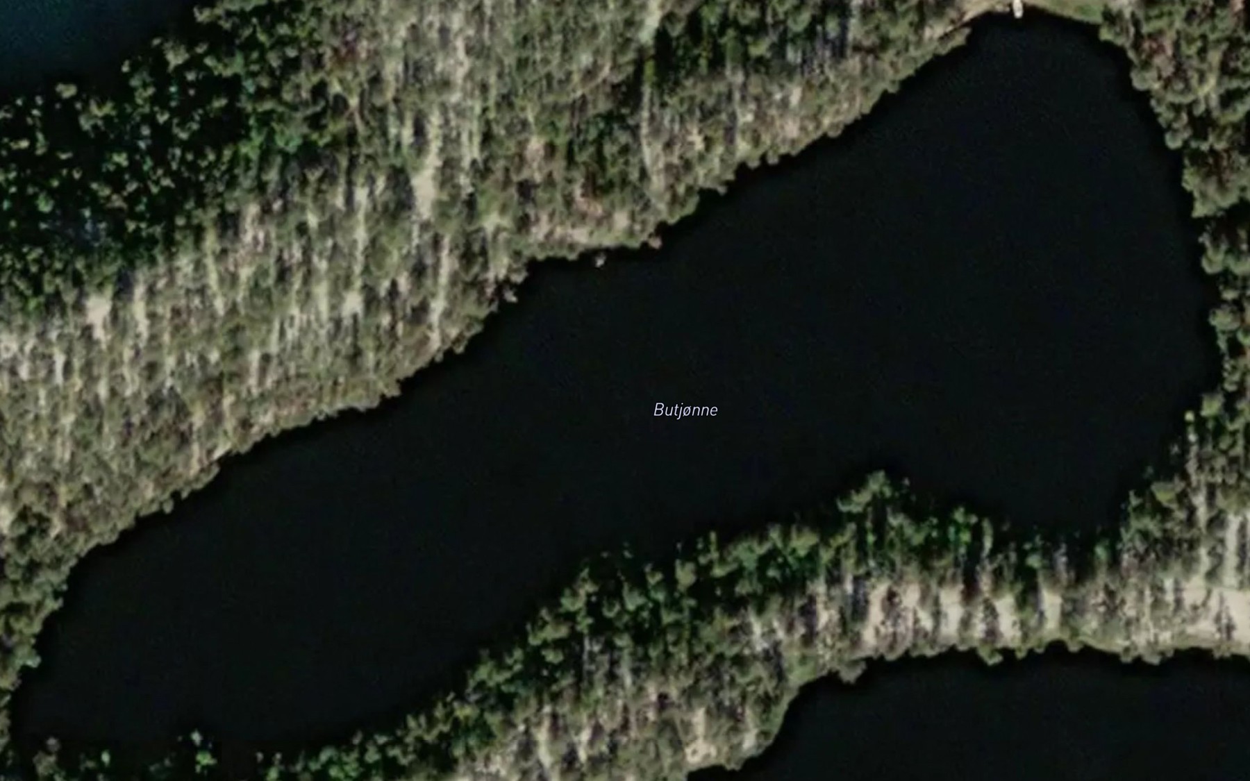 Satellite map of the Butjorni