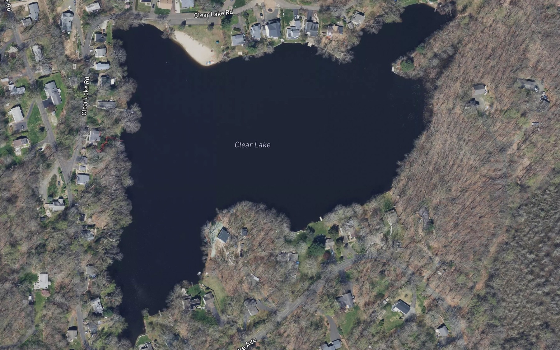 Satellite map of the Clear Lake