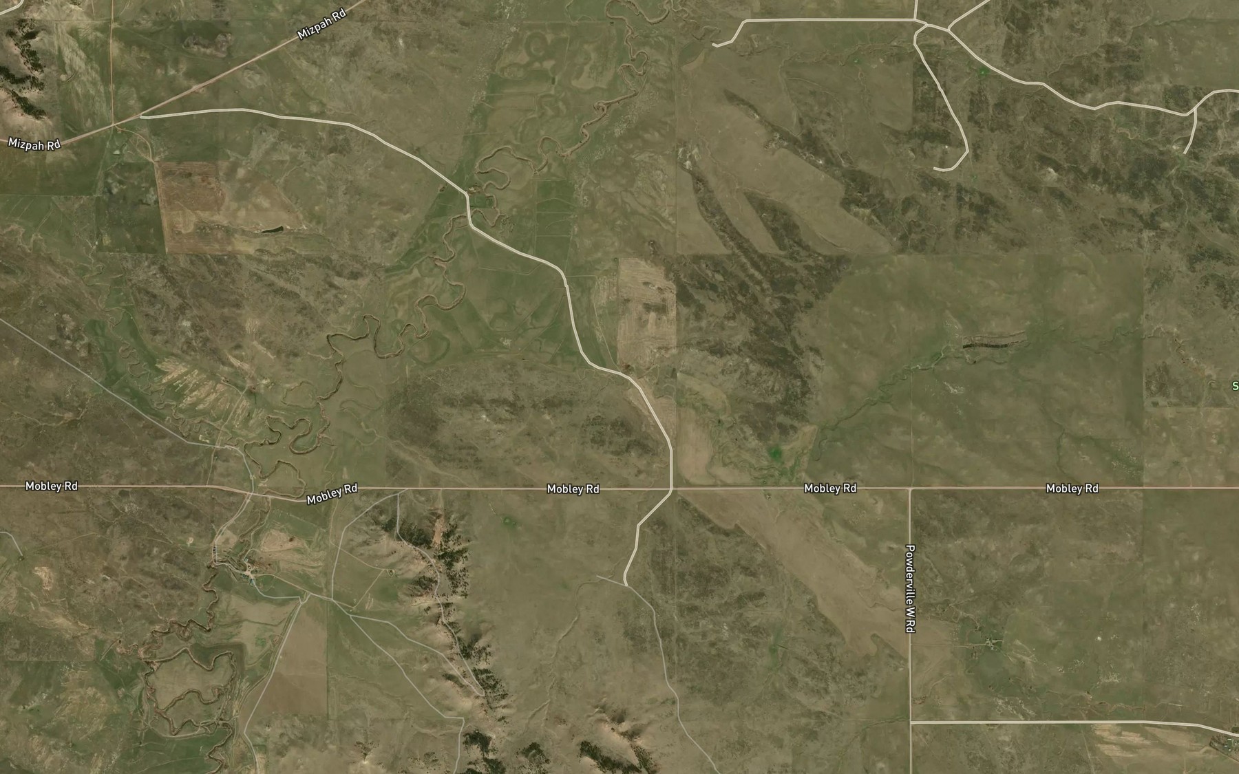 Satellite map of the Short Creek