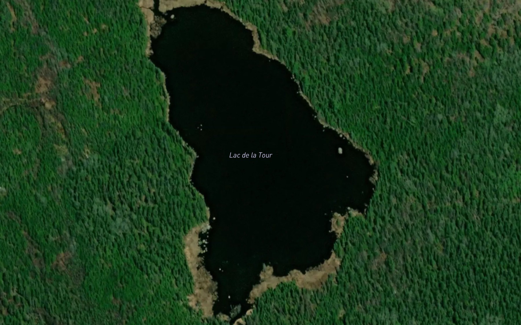 Satellite map of the Lac de la Tour