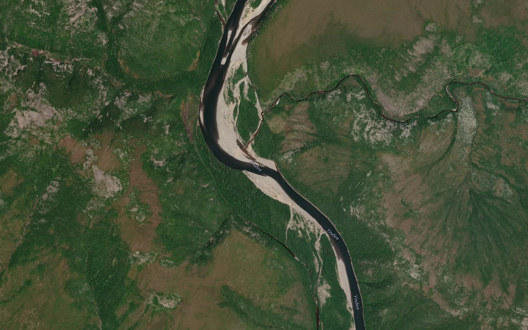 Satellite map of the Uchupichan