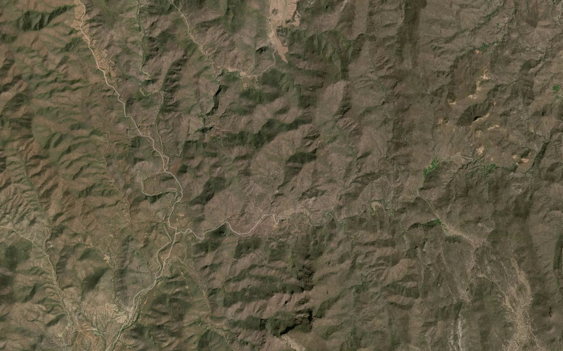 Satellite map of the Canada Lengua de Buey