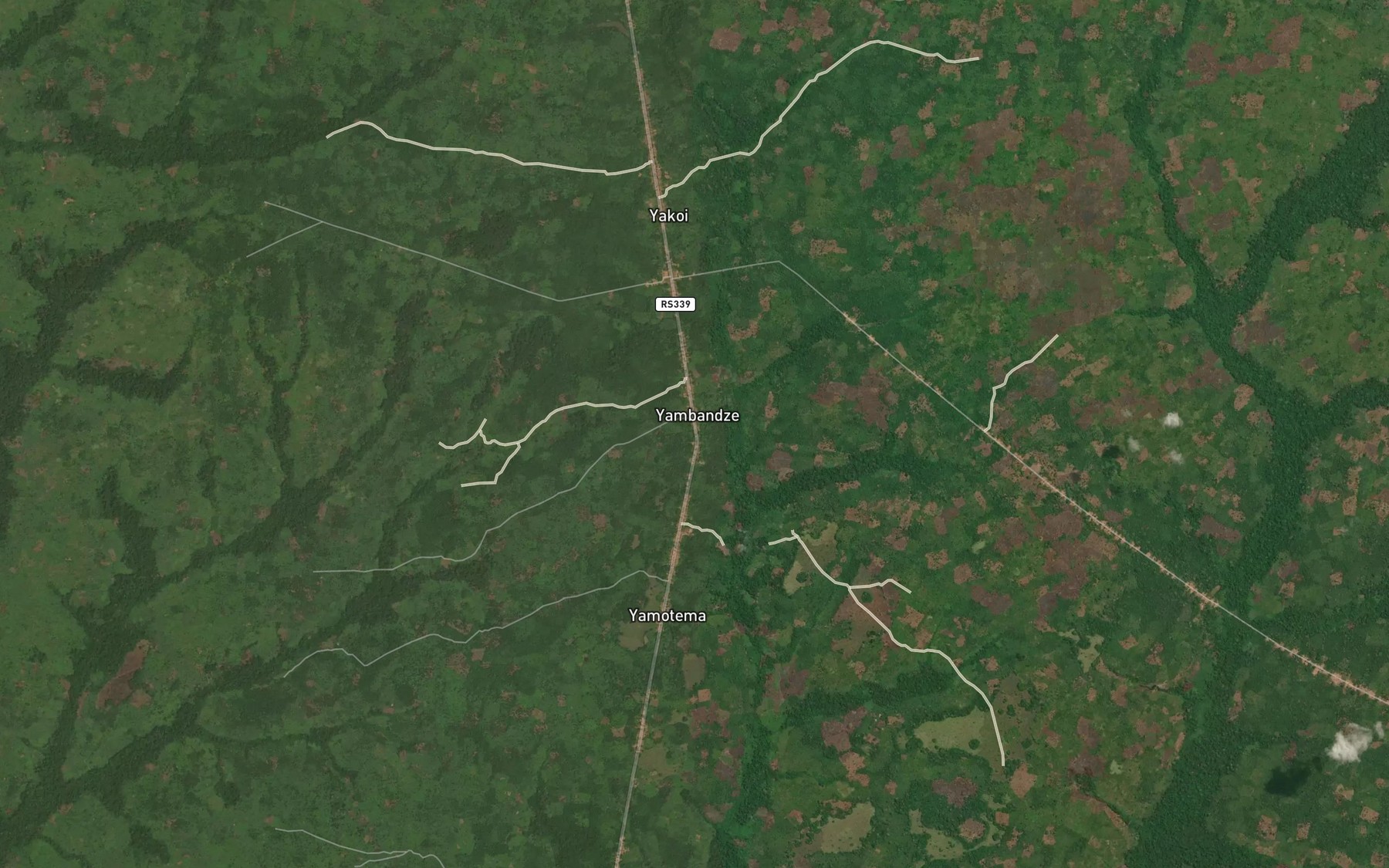 Satellite map of the Yamodonga