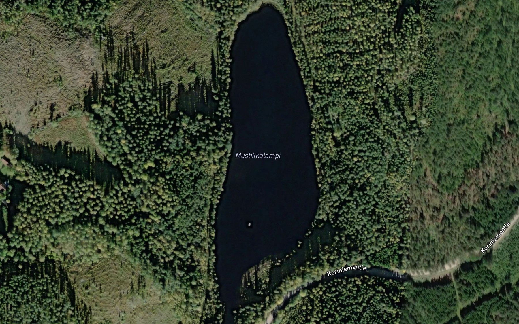 Satellite map of the Mustikkalampi